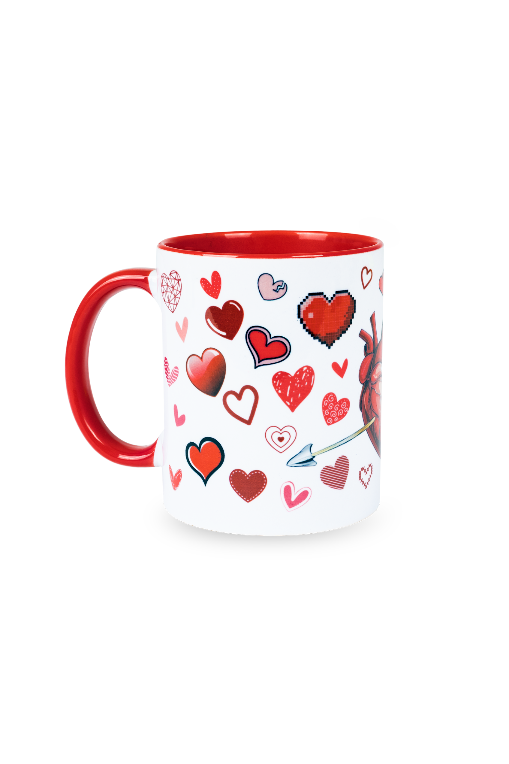 Caneca cerâmica vermelha - Amor Próprio-zoom-1