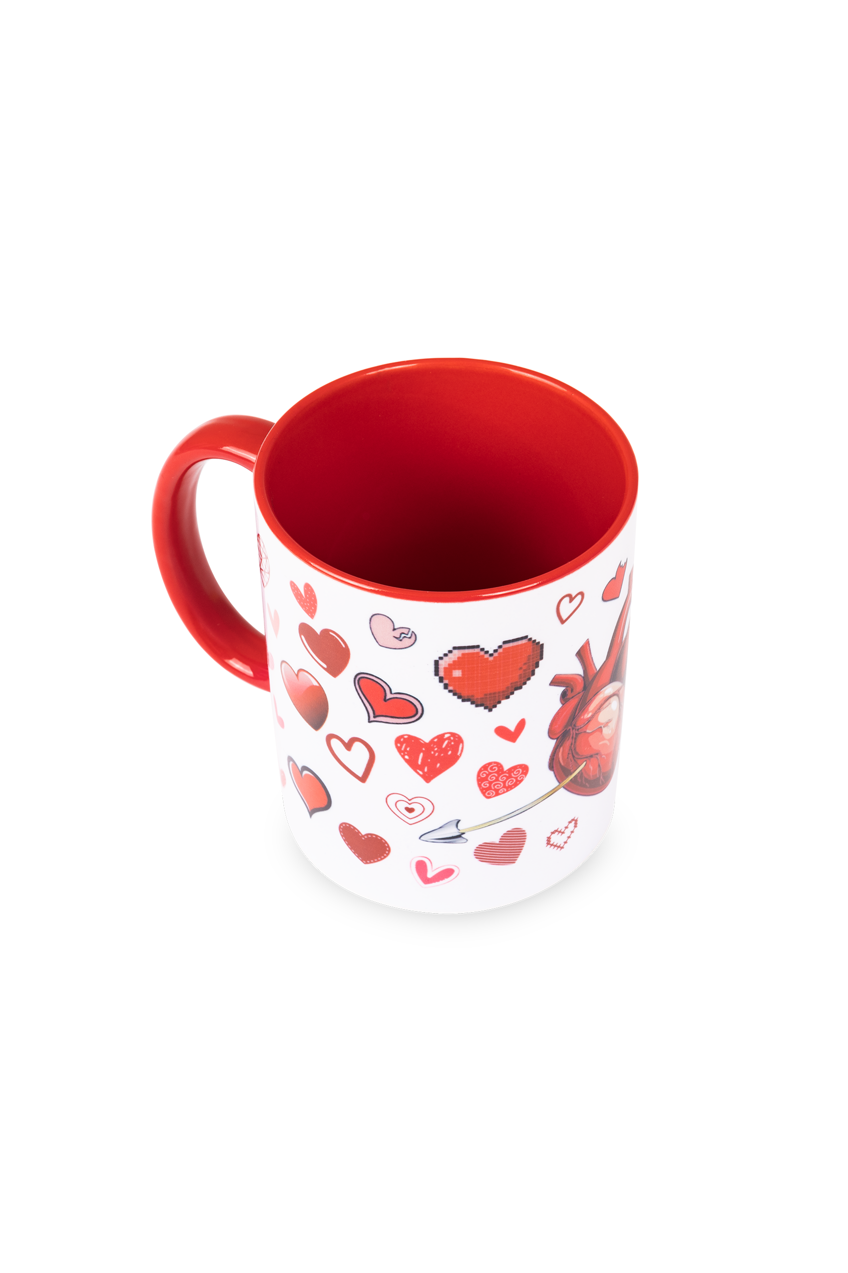 Red ceramic mug - Self-love-zoom-3