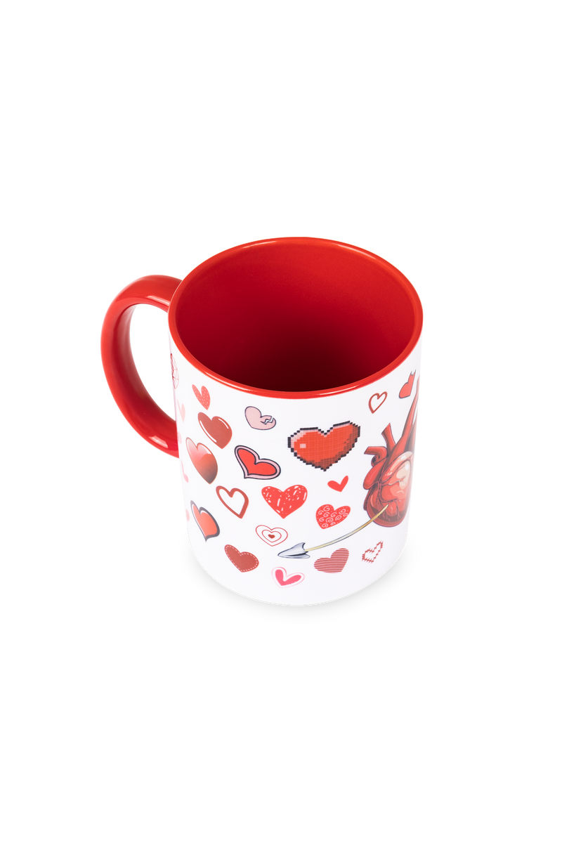 Red ceramic mug - Self-love-zoom-