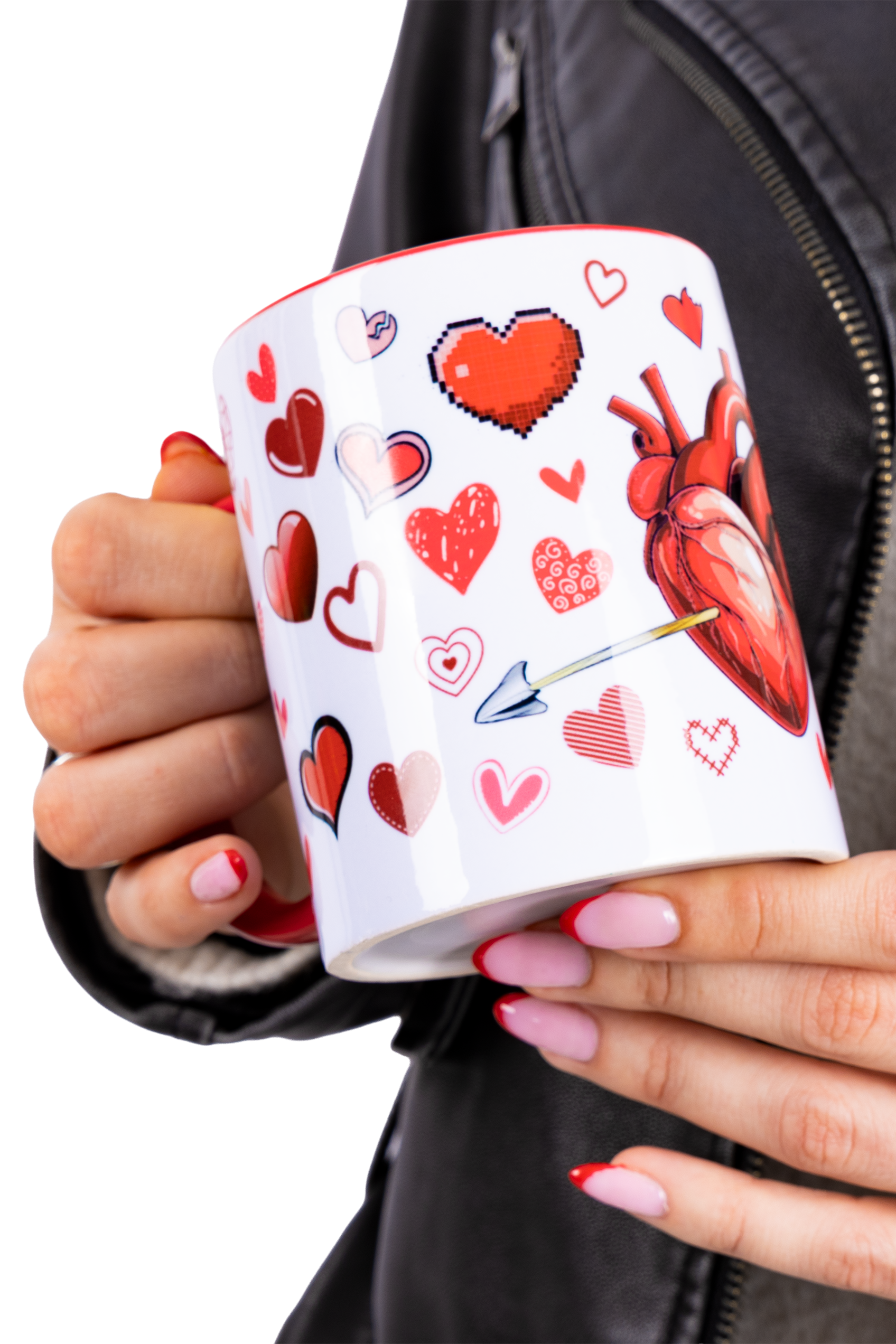 Red ceramic mug - Self-love-2