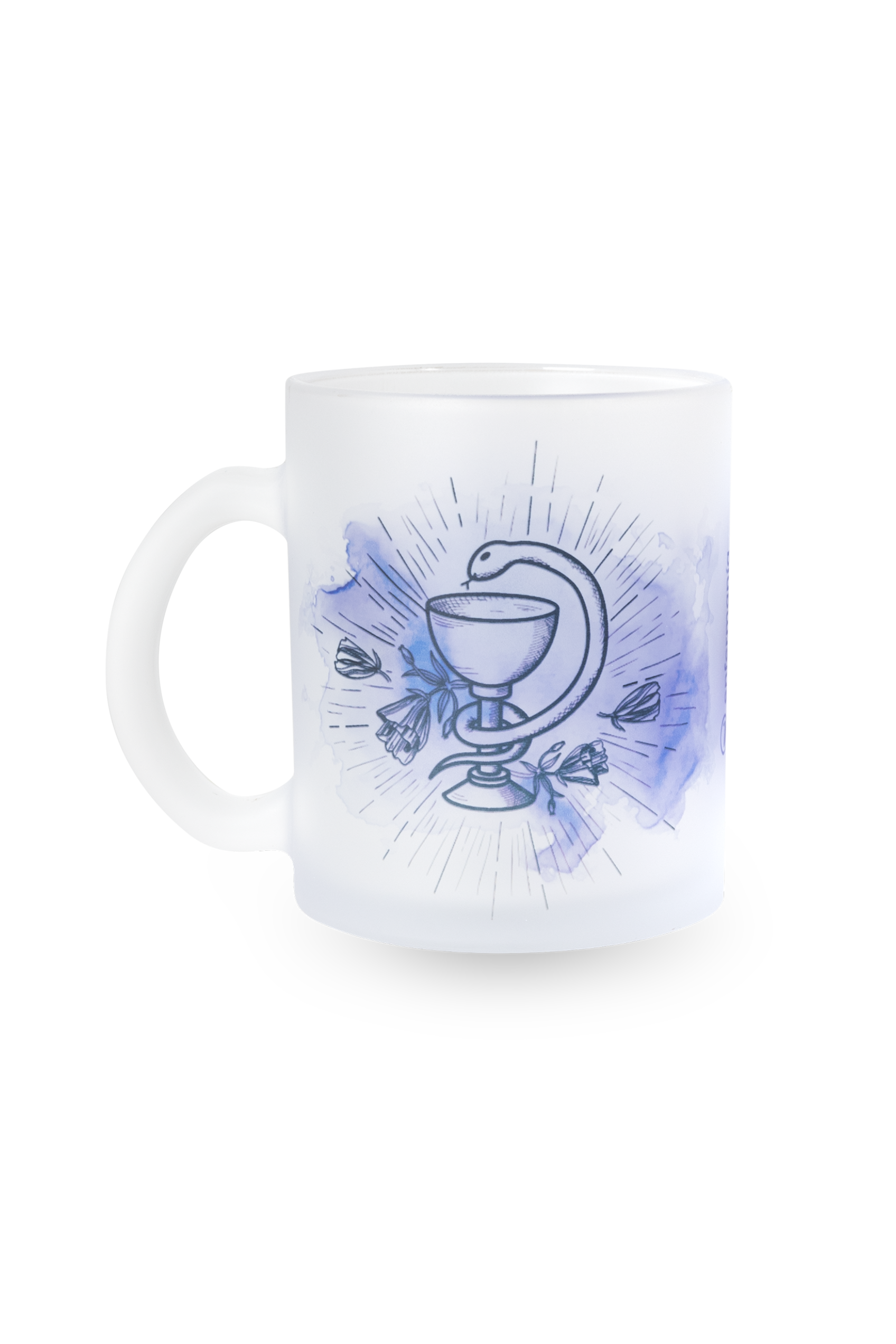 Translucent glass mug - Caduceus Pharmacy-zoom-1