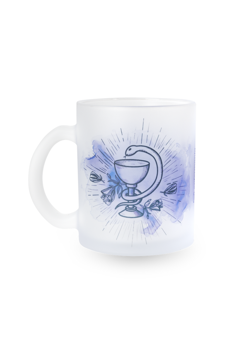 Translucent glass mug - Caduceus Pharmacy-zoom-