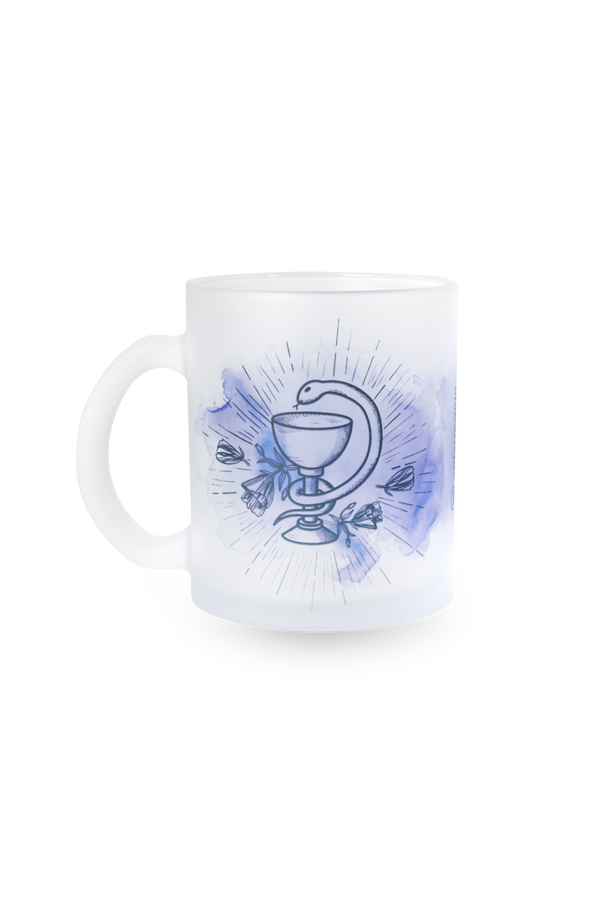 Caneca de vidro translúcido - Caduceu Farmácia