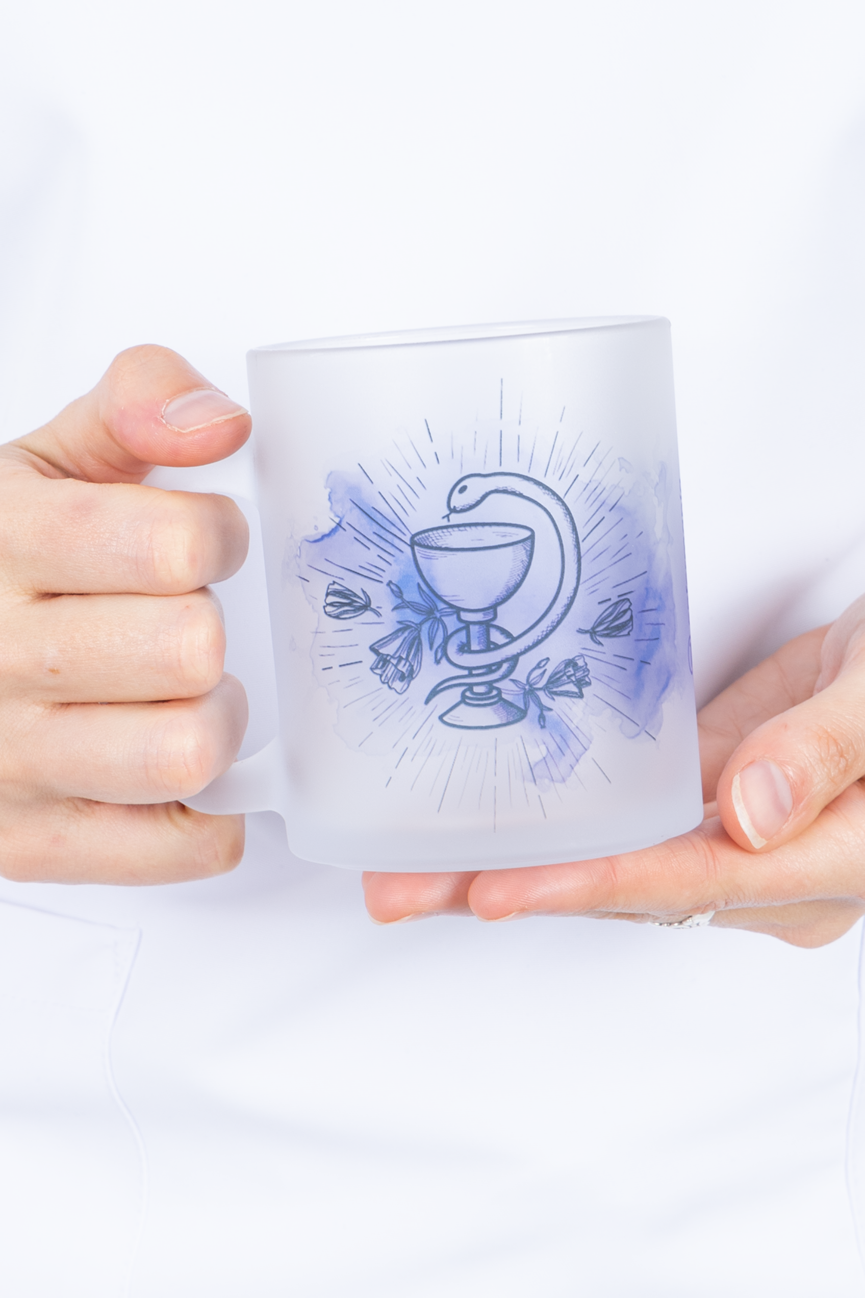 Translucent glass mug - Caduceus Pharmacy-2