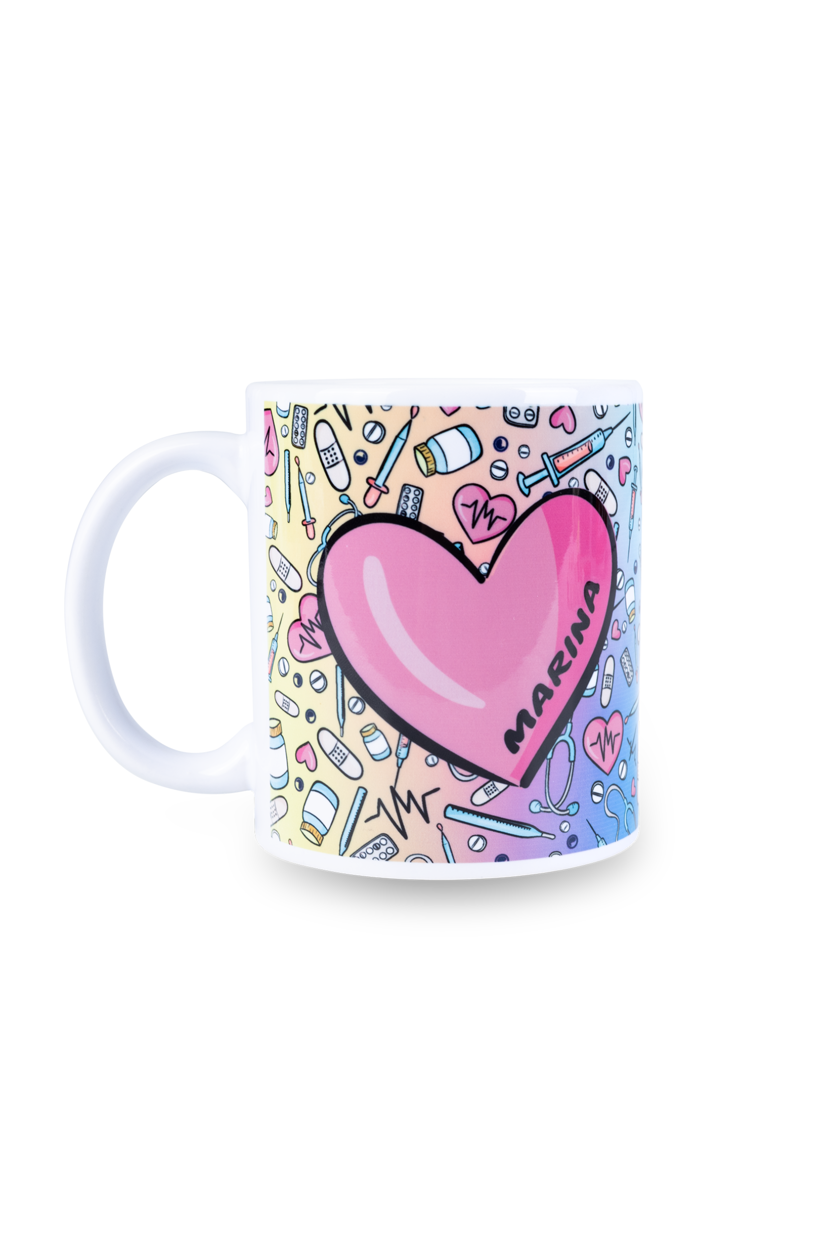 Caneca cerâmica branca - Colorful-1