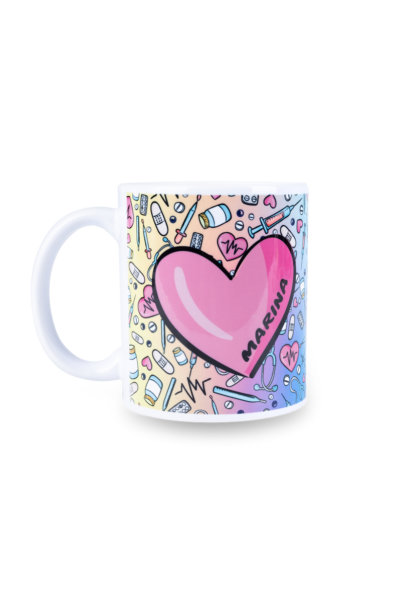 Caneca cerâmica branca - Colorful-zoom-