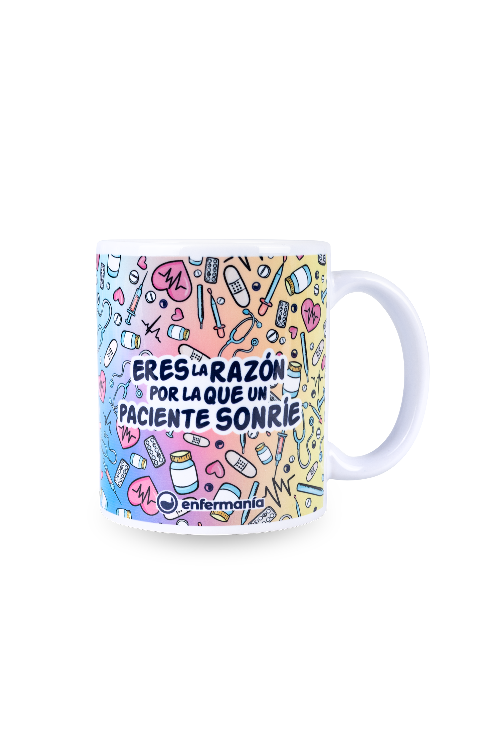 White ceramic mug - Colorful-zoom-5