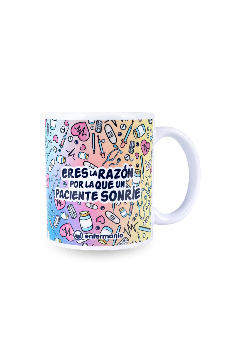 White ceramic mug - Colorful-zoom-