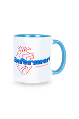 Light blue customizable ceramic mug - @enfermerarubia