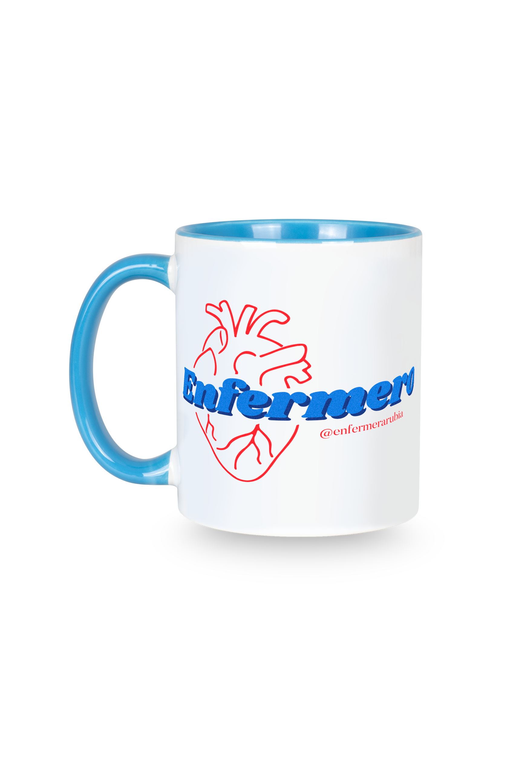 Light blue customizable ceramic mug - @enfermerarubia-zoom-3