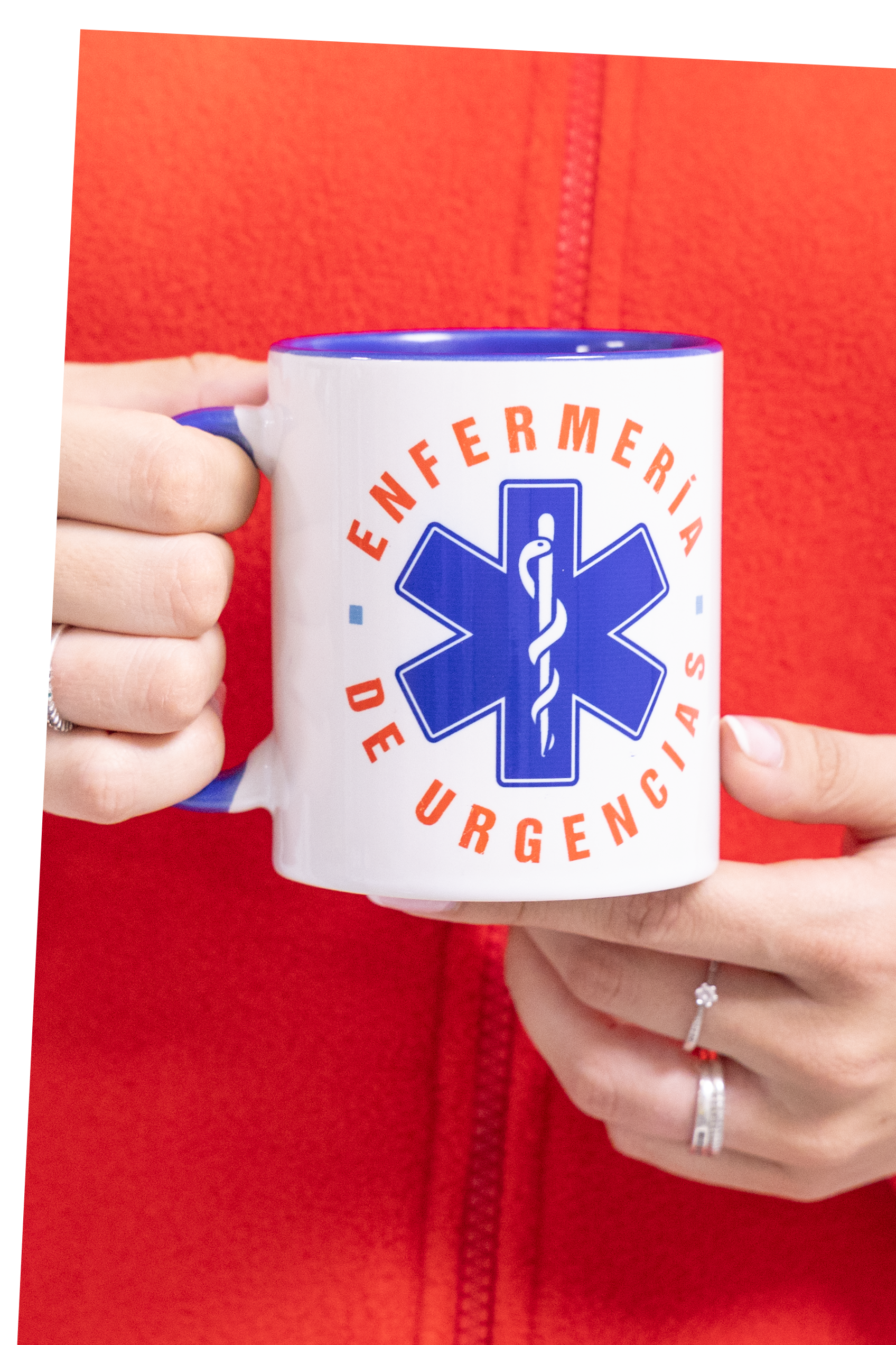 Taza cerámica azul marino - Enfermería de urgencias