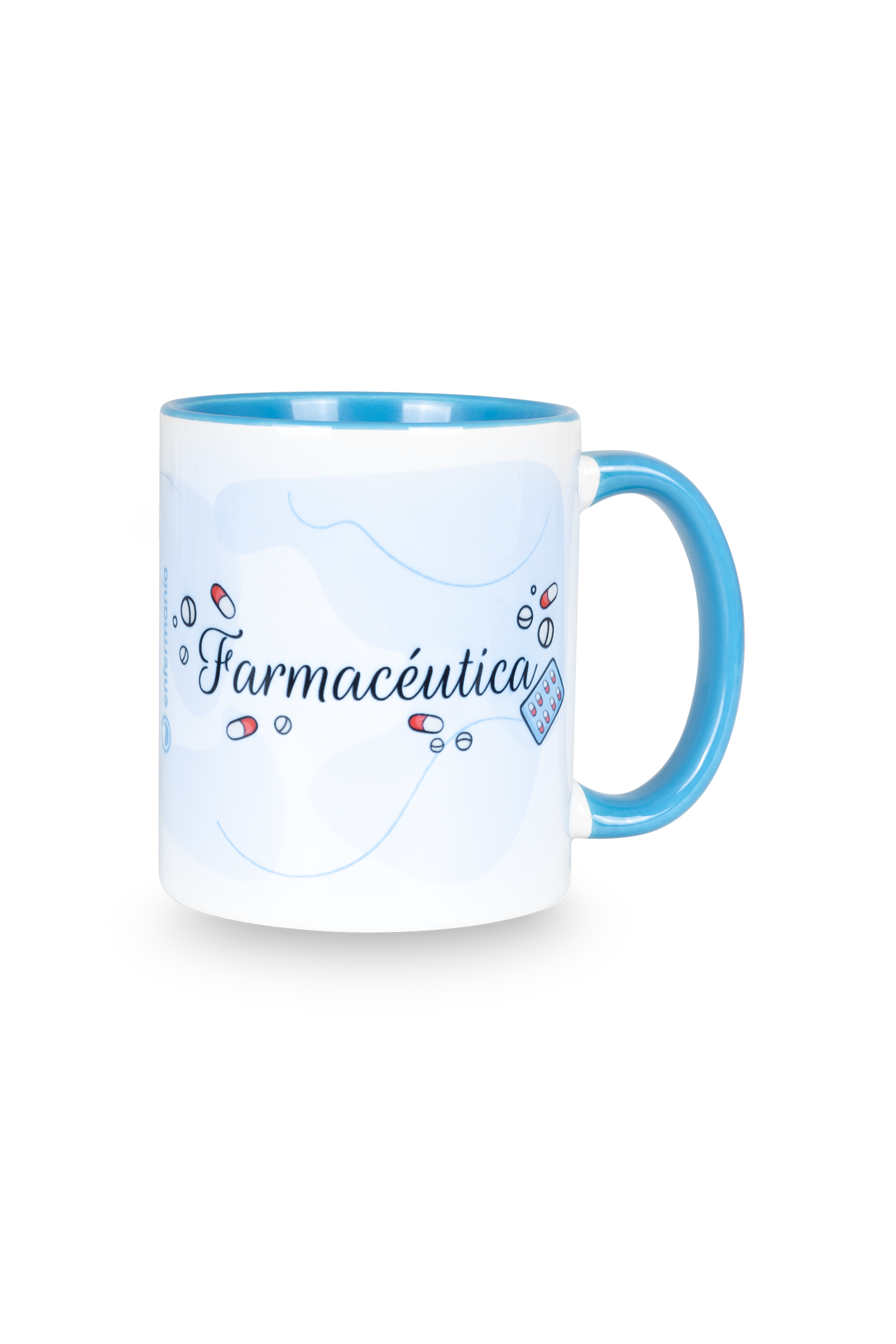Light blue customizable ceramic mug - Pharmacist-1