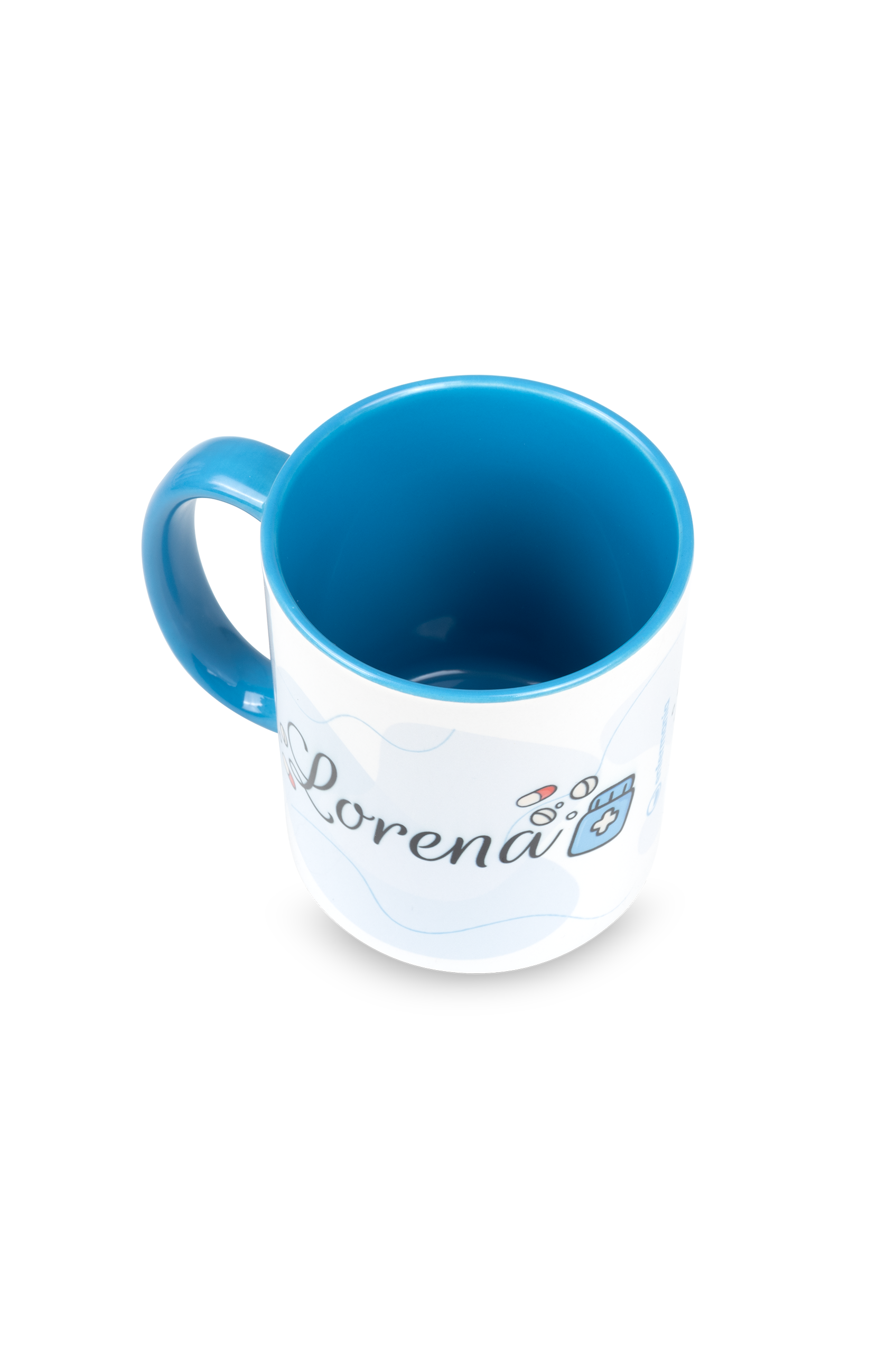 Light blue customizable ceramic mug - Pharmacist-4