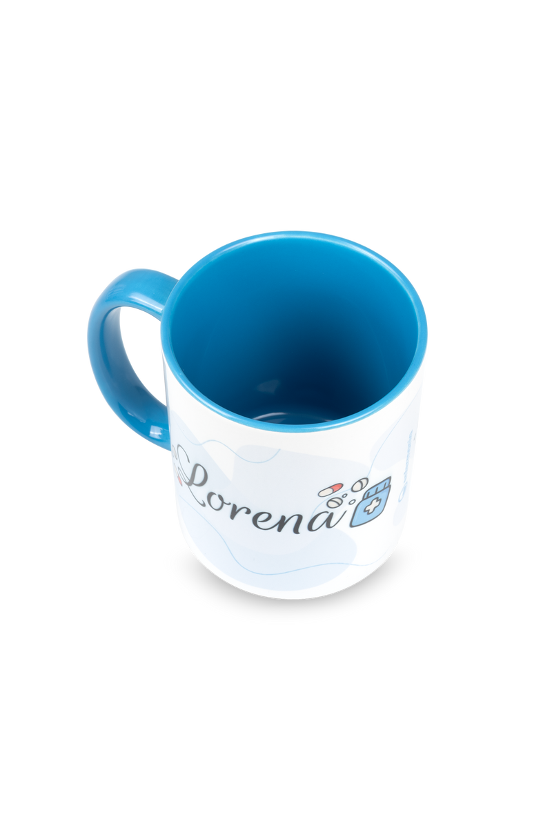 Light blue customizable ceramic mug - Pharmacist-zoom-