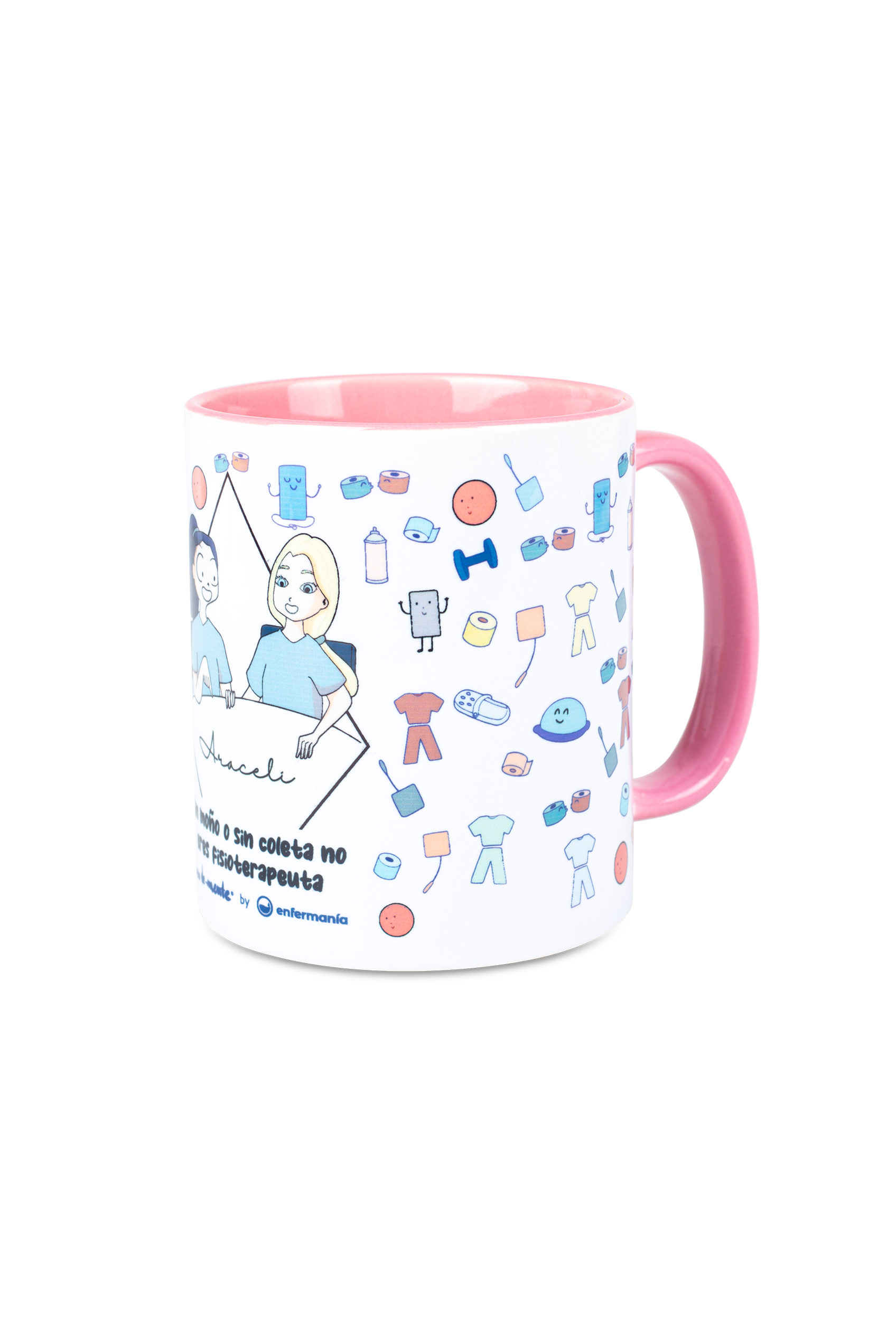 Personalized pink ceramic mug - You're a physiotherapist-3