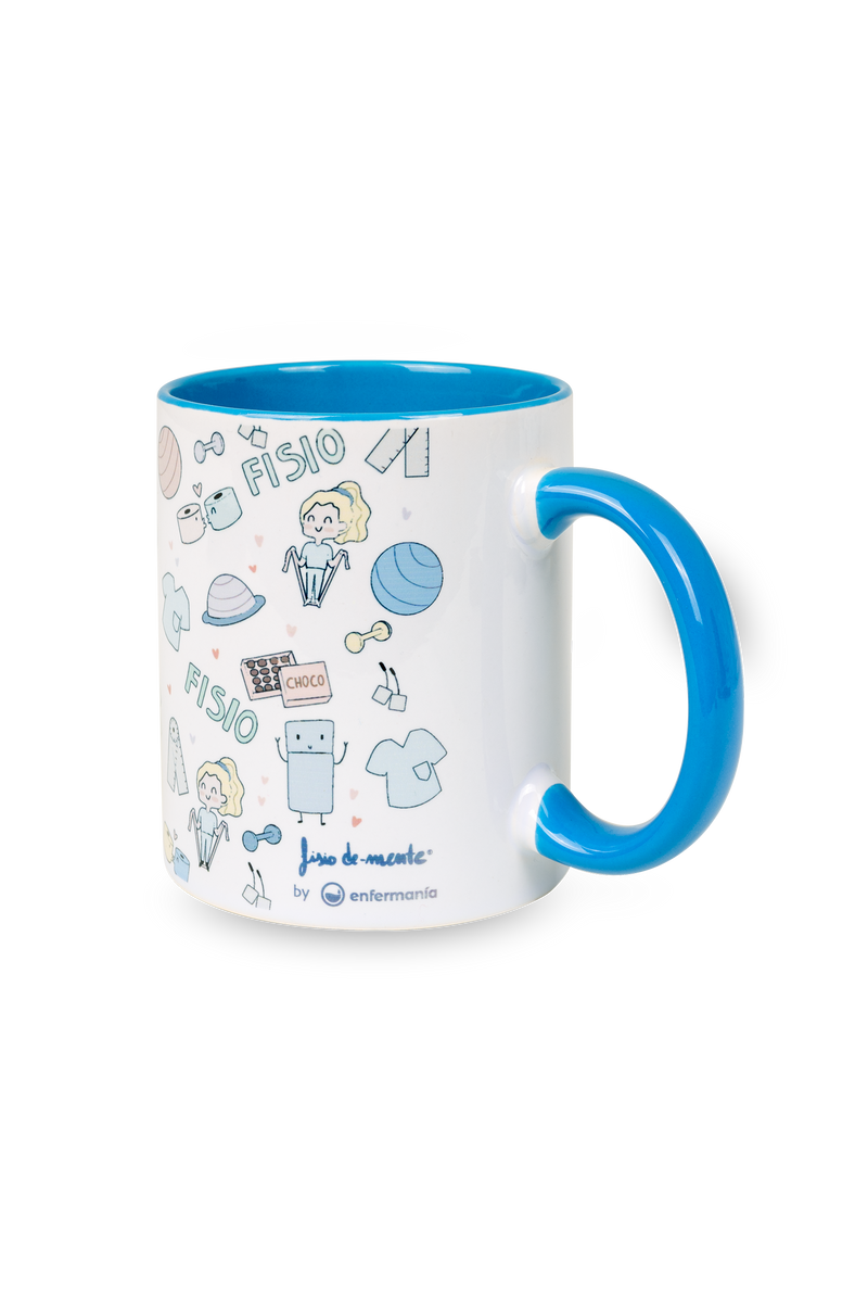 Light Blue Customizable Ceramic Mug - Fisio Pastel-zoom-