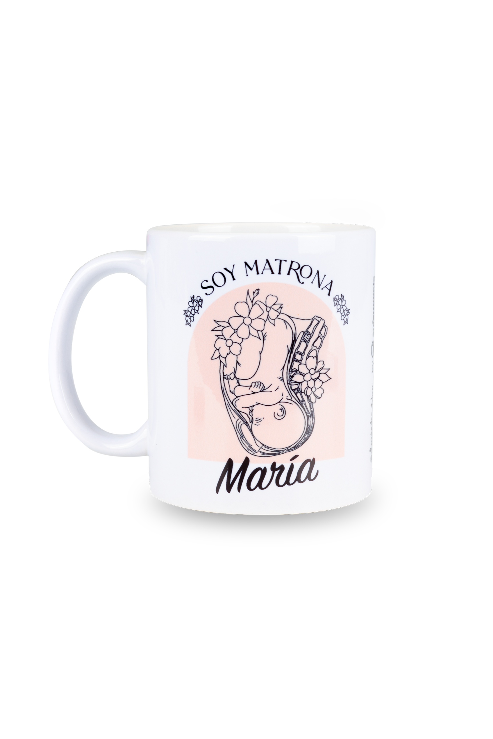 Caneca cerâmica branca - Sou Matrona @elartedecuidar-1