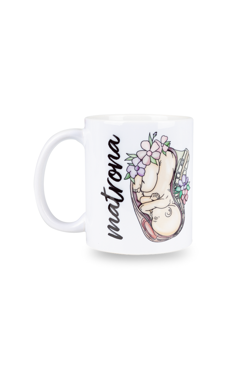 White ceramic mug - Matrona Vida @elartedecuidar-zoom-
