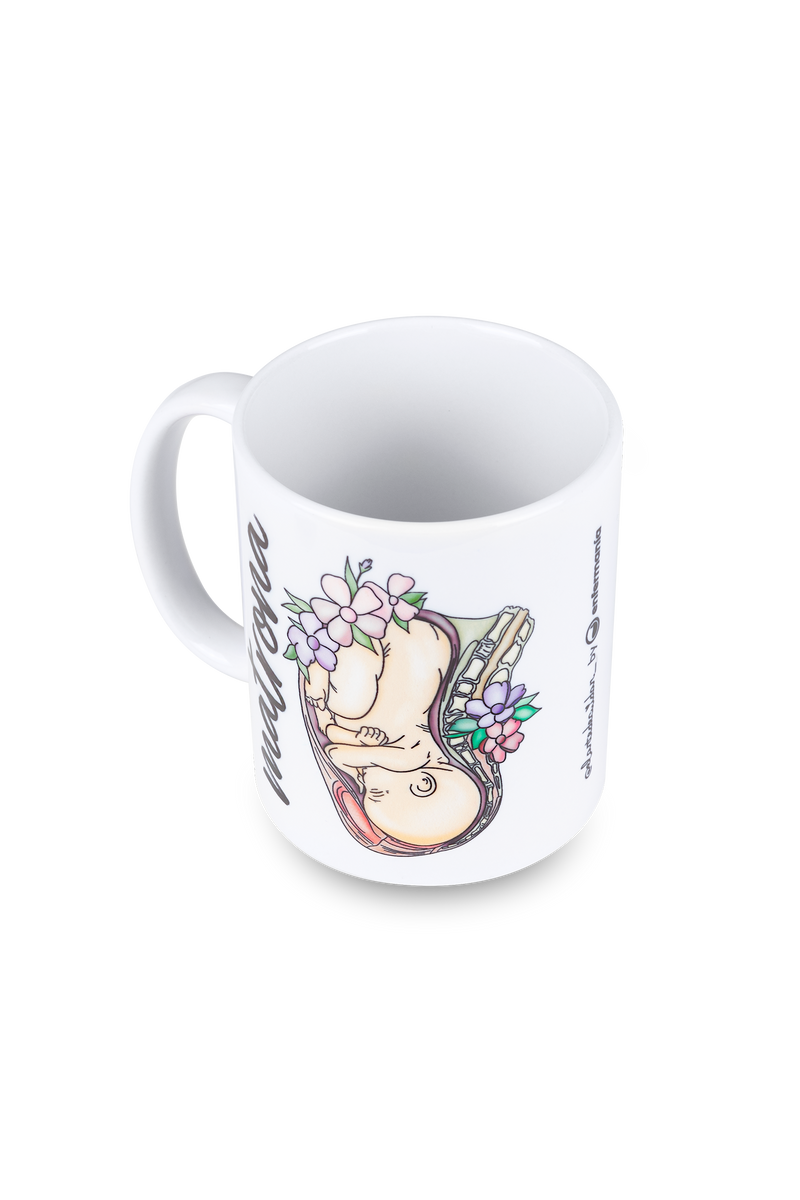 White ceramic mug - Matrona Vida @elartedecuidar-zoom-