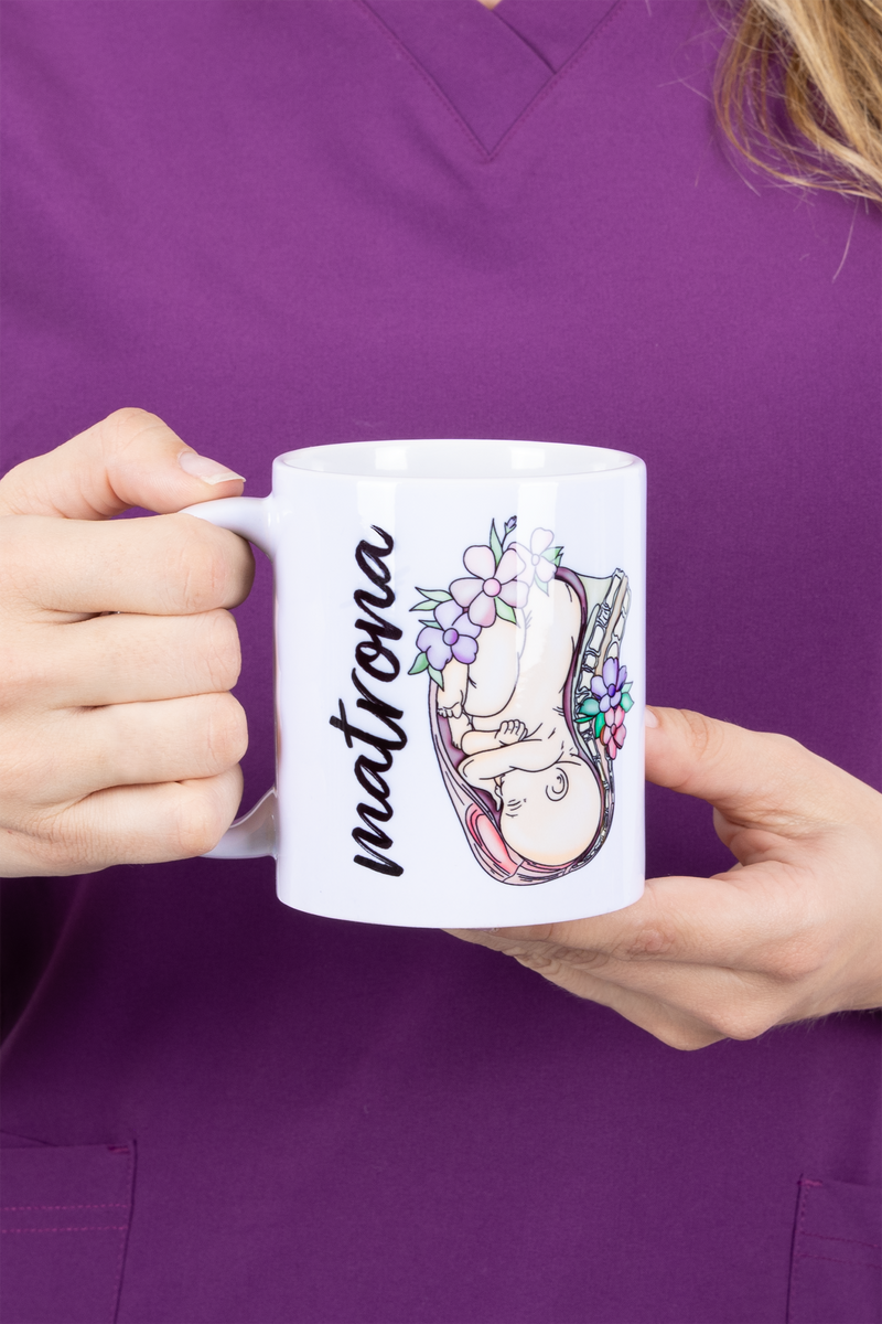 White ceramic mug - Matrona Vida @elartedecuidar-zoom-