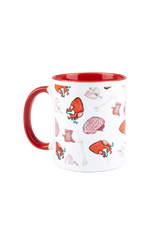 Red ceramic mug - Organs Collection
