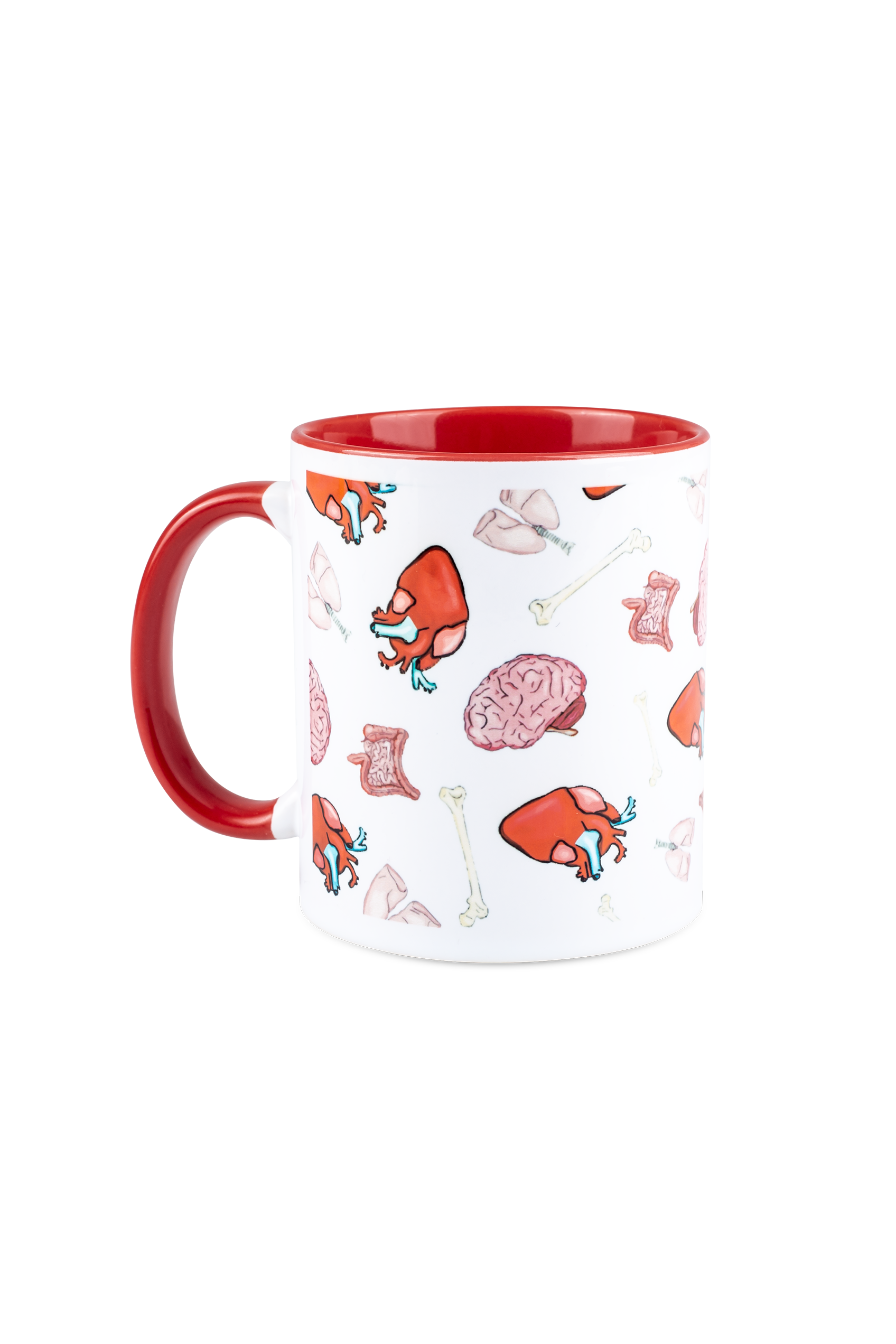 Taza cerámica roja - Colección Órganos