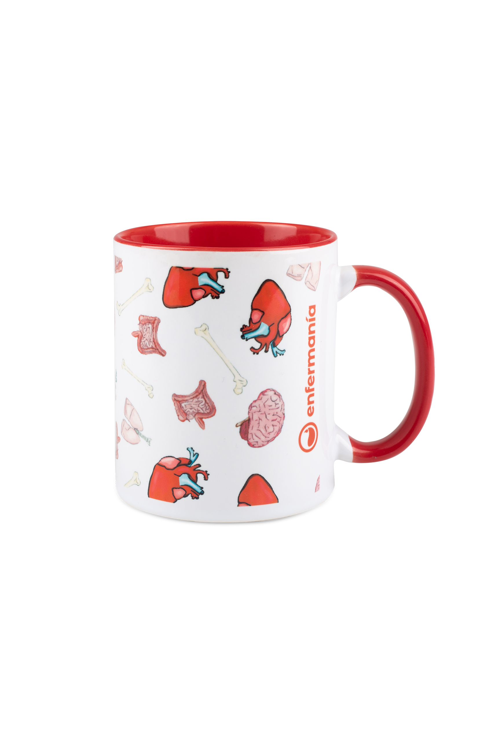 Red ceramic mug - Organs Collection-3