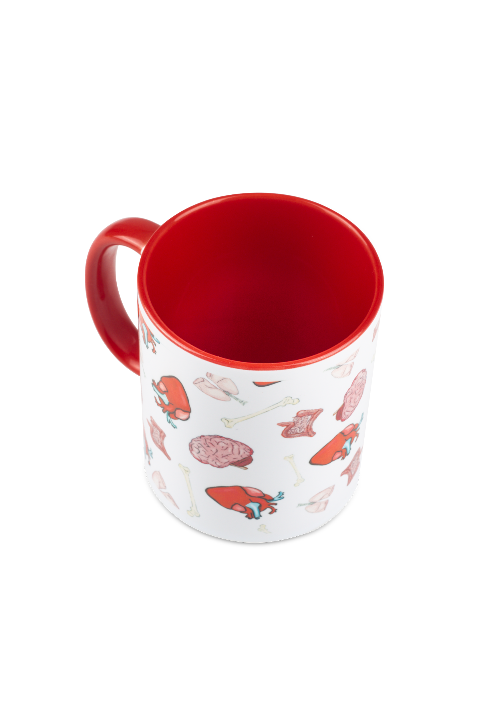 Red ceramic mug - Organs Collection-4