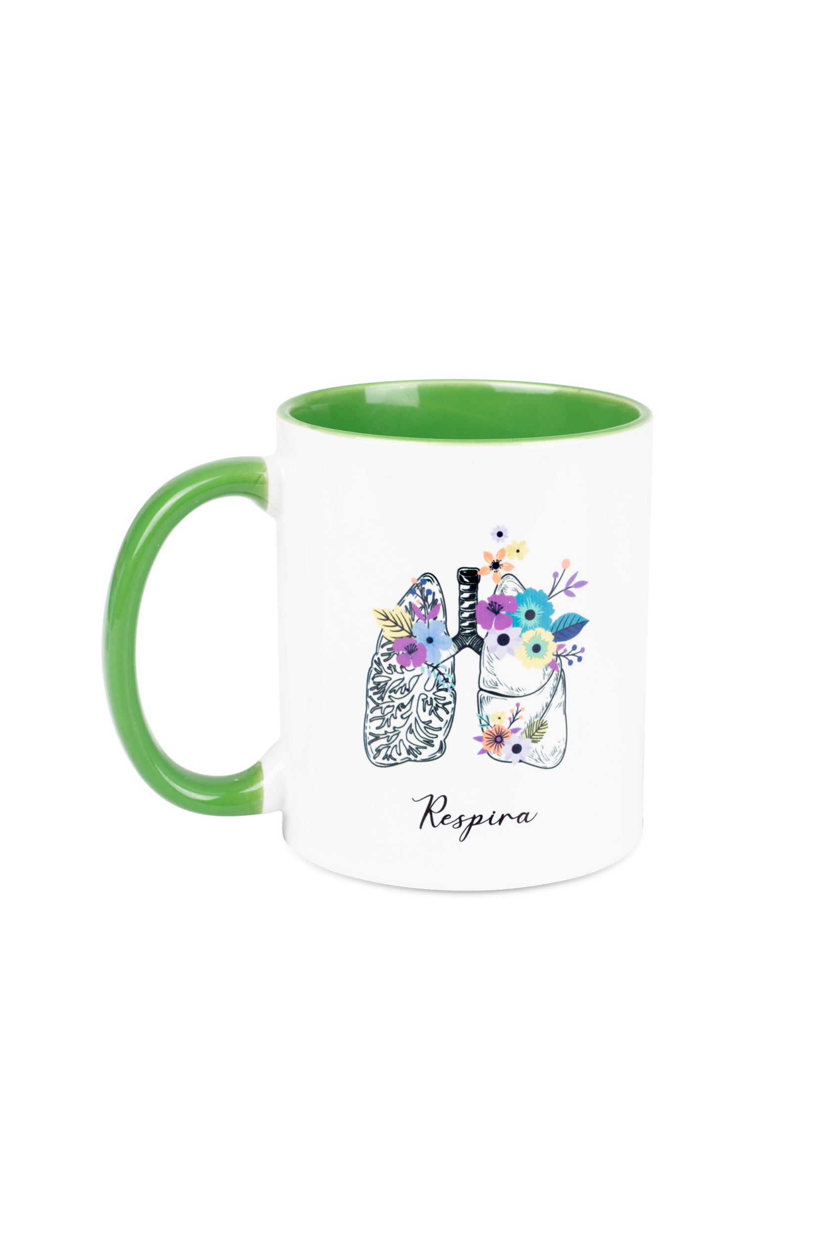 Green Ceramic Mug - Lungs-1