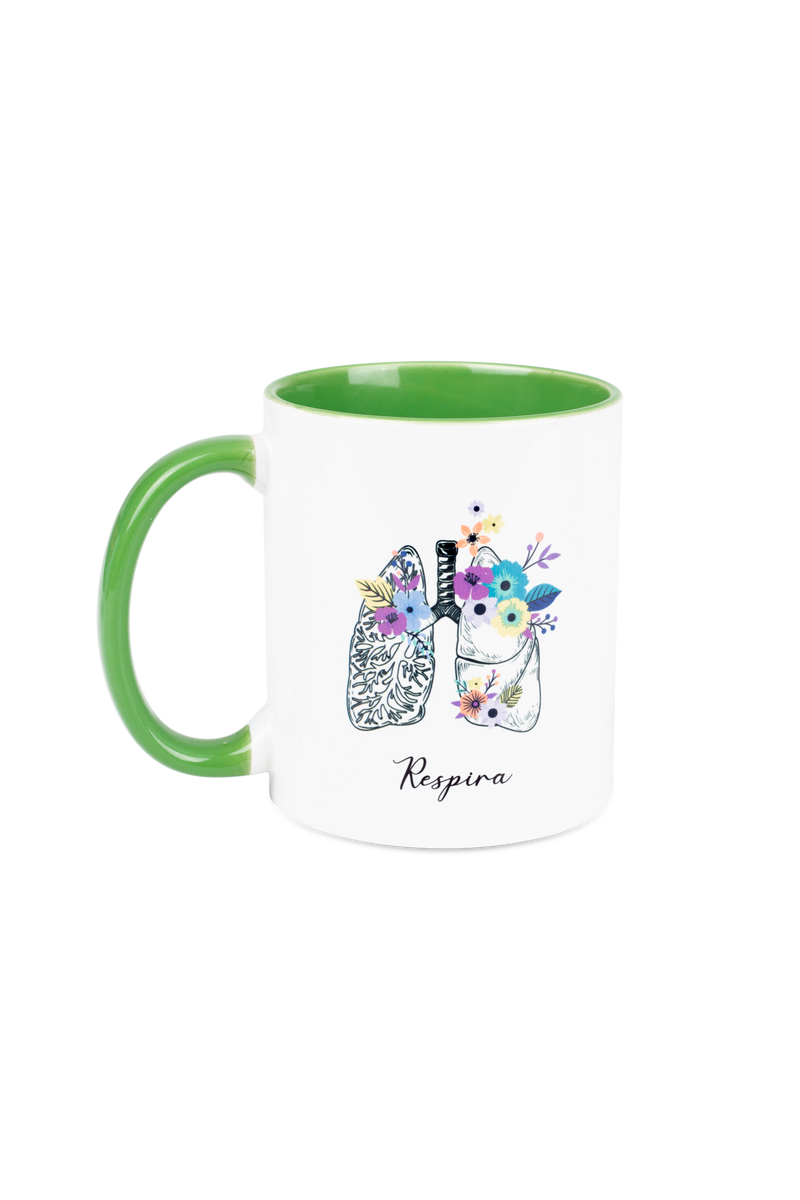 Green Ceramic Mug - Lungs-zoom-