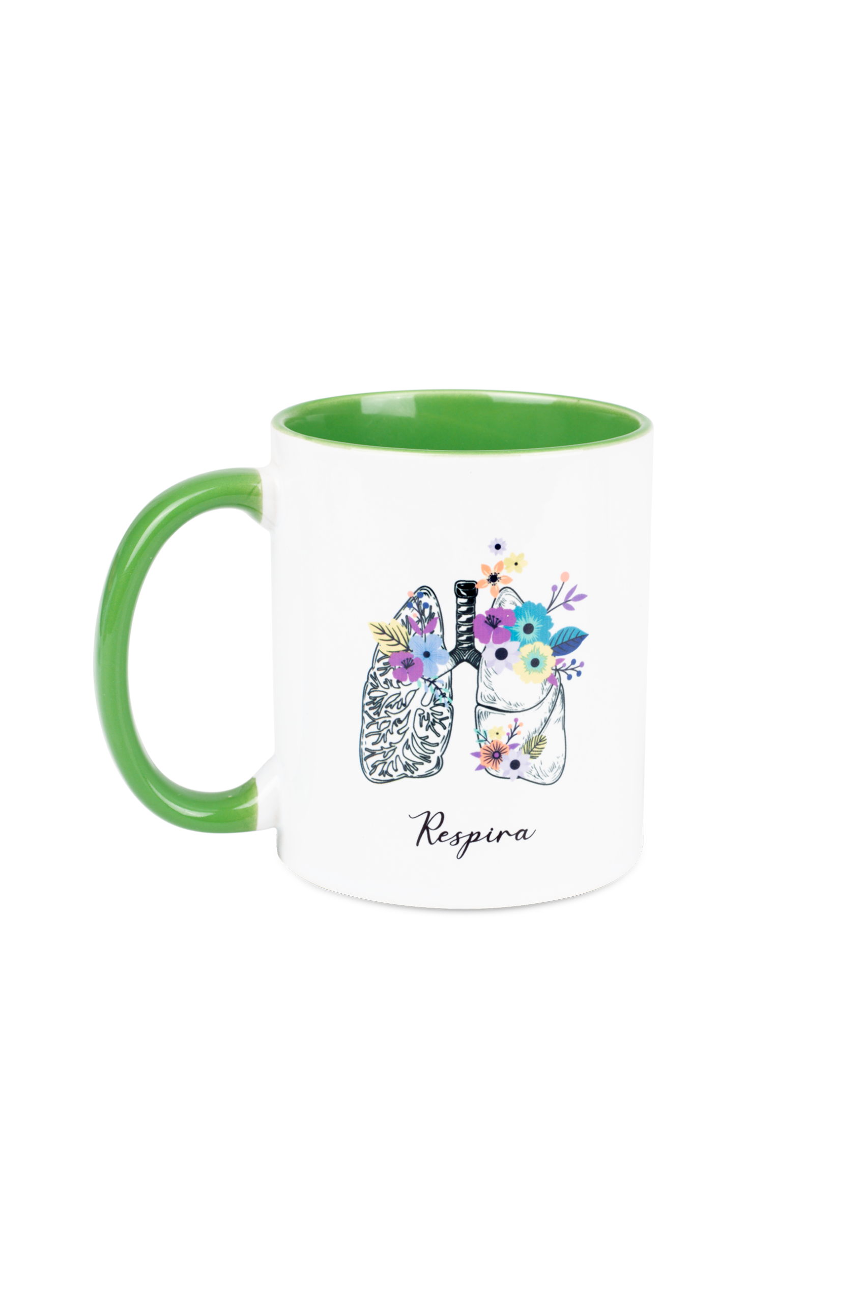 Caneca Cerâmica Verde - Pulmões-1