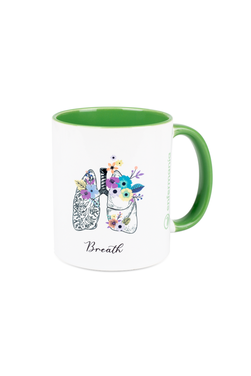 Green Ceramic Mug - Lungs-zoom-