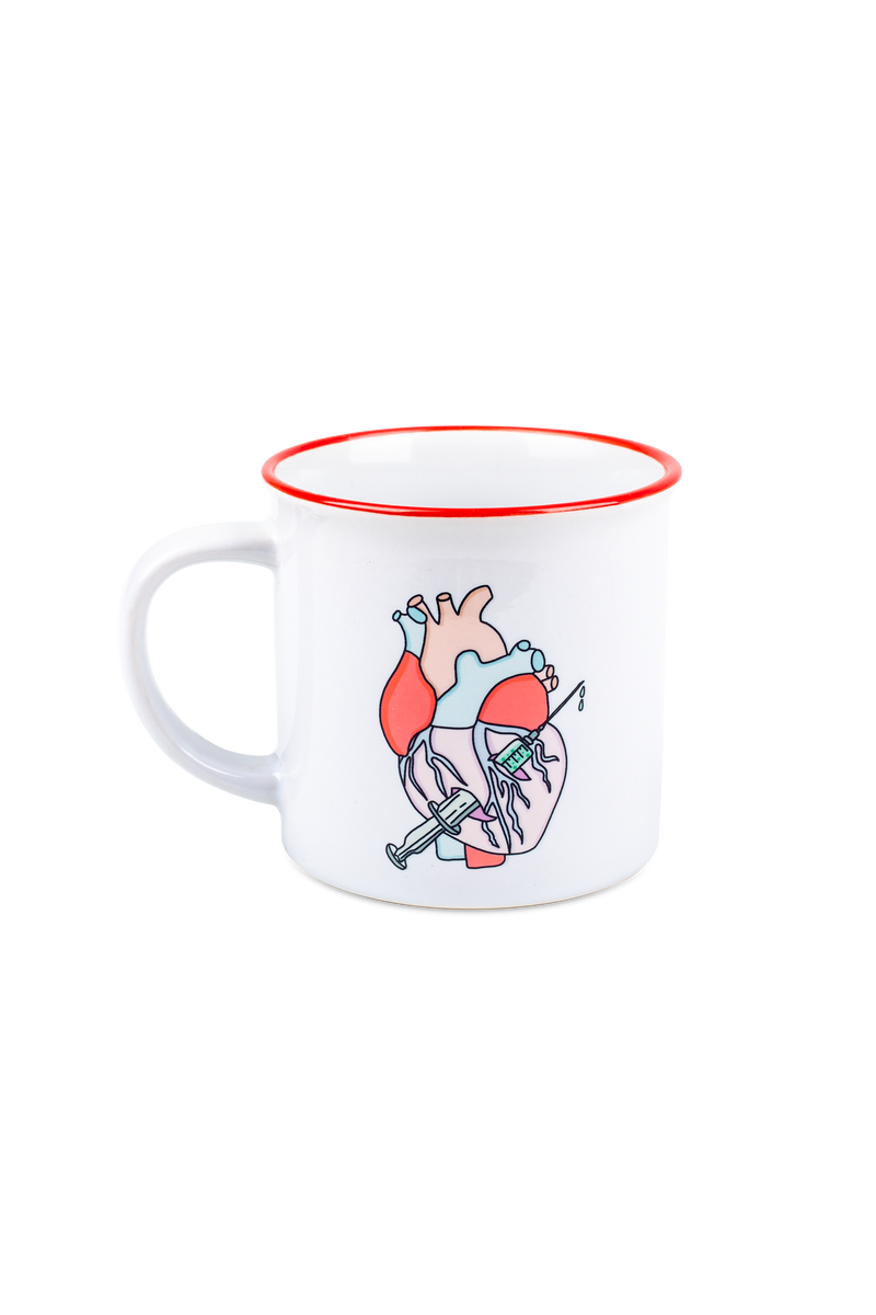 Red vintage ceramic mug - Rebelheart Col. @anni.ghtingale-zoom-