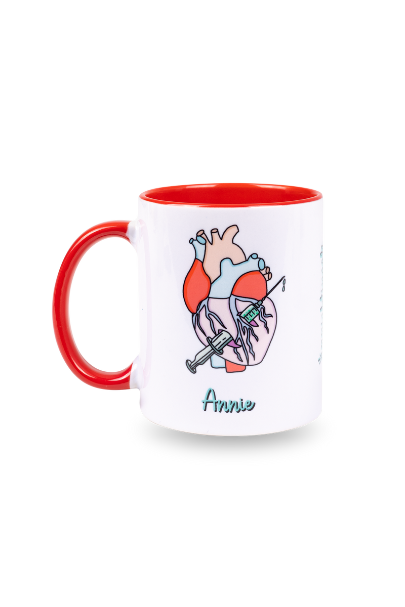 Customizable red ceramic mug - Rebelheart Col. @anni.ghtingale-zoom-