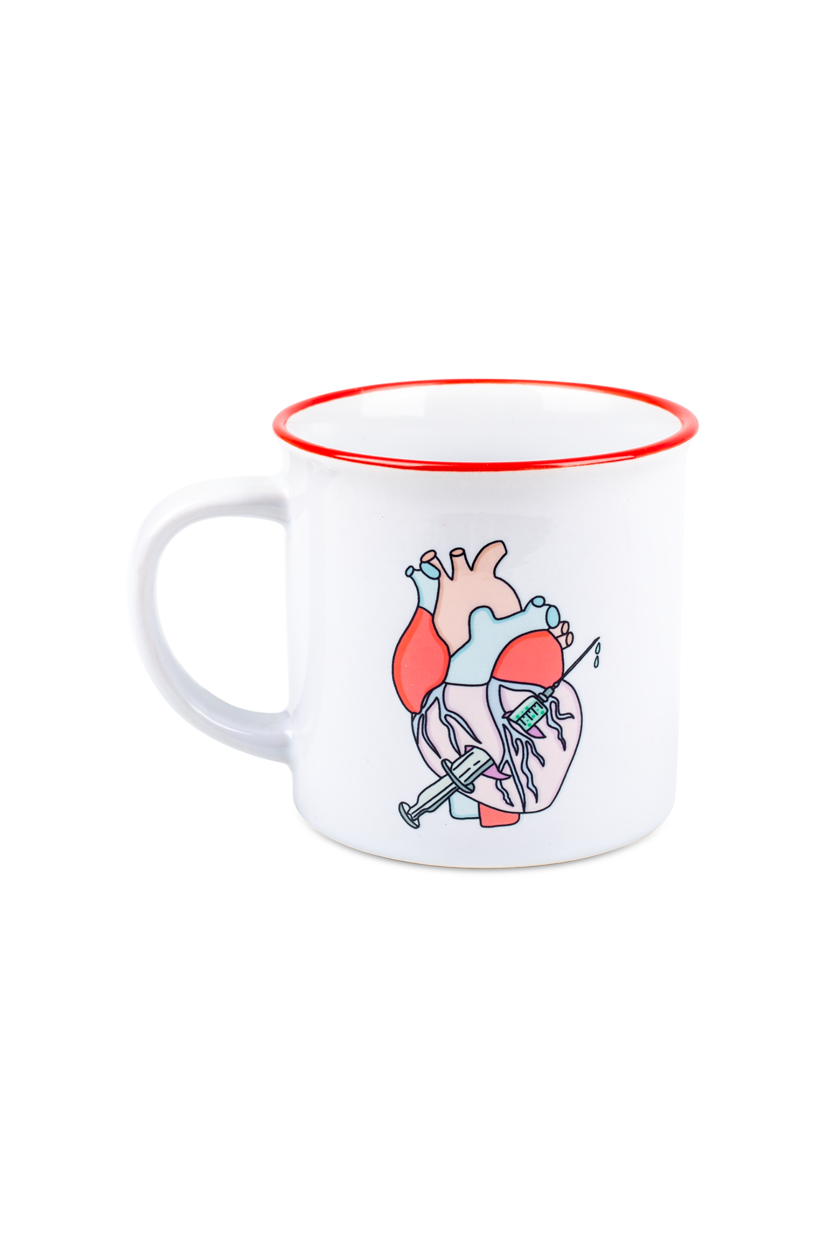 Caneca de cerâmica vintage vermelha - Coleção Rebelheart @anni.ghtingale-1