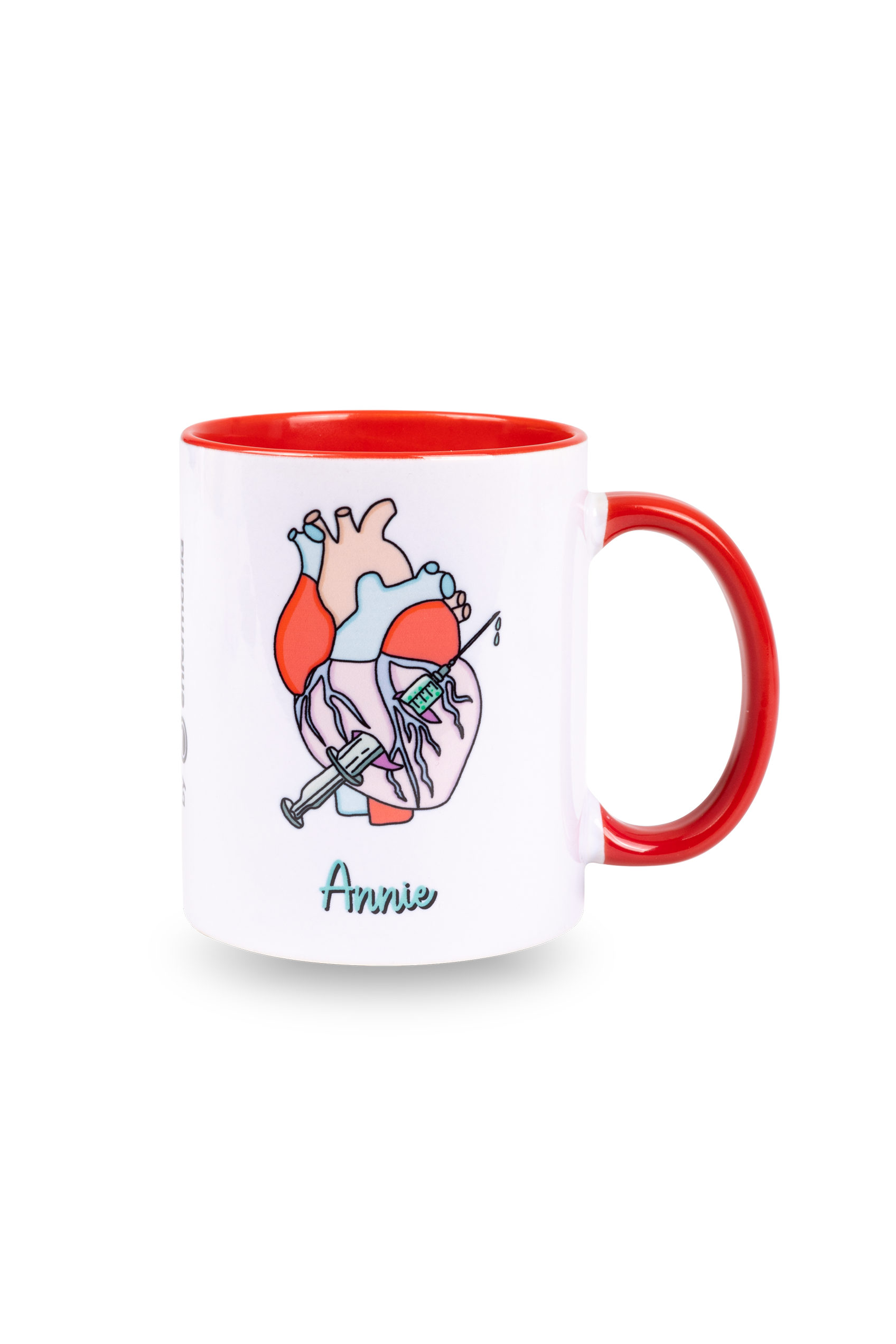 Taza cerámica personalizable roja - Rebelheart Col. @anni.ghtingale