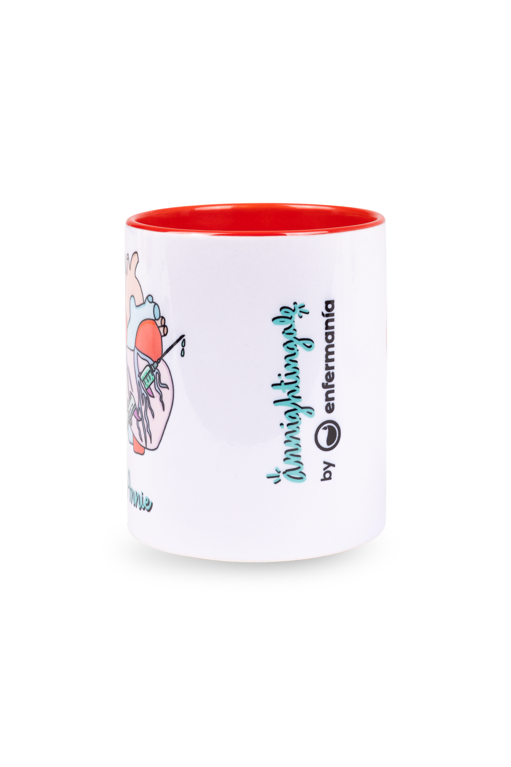 Customizable red ceramic mug - Rebelheart Col. @anni.ghtingale-3
