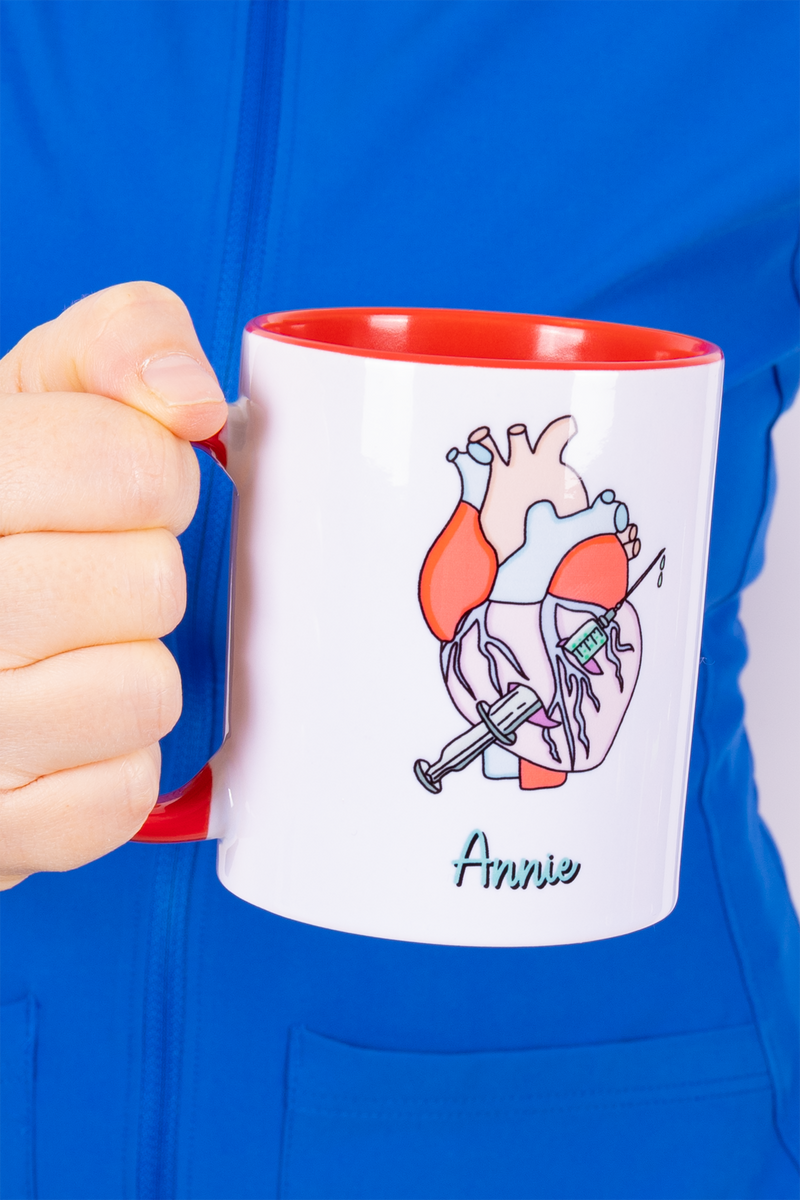 Customizable red ceramic mug - Rebelheart Col. @anni.ghtingale-zoom-