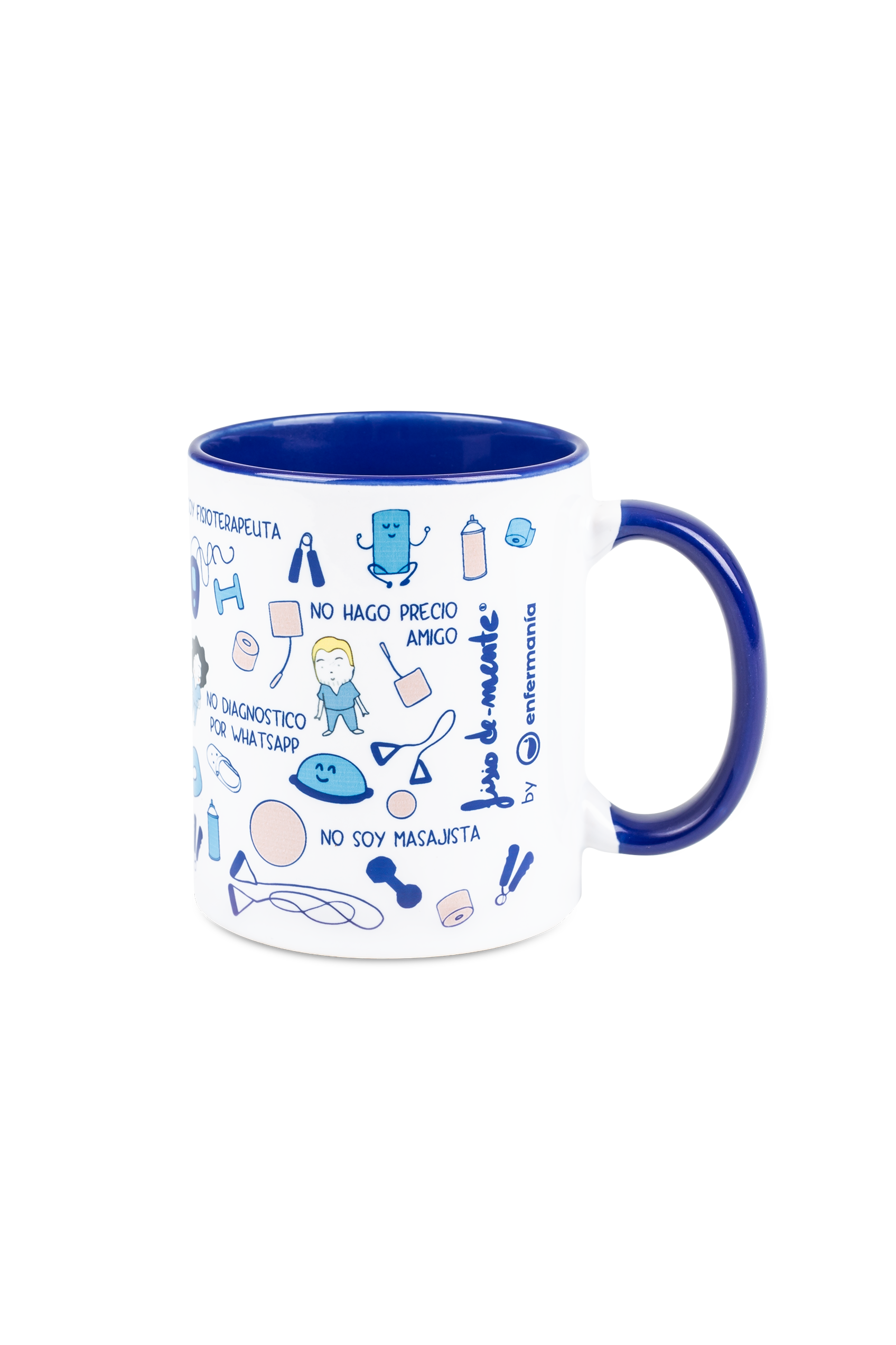 Customizable navy blue ceramic mug - fisiode_mente-zoom-4