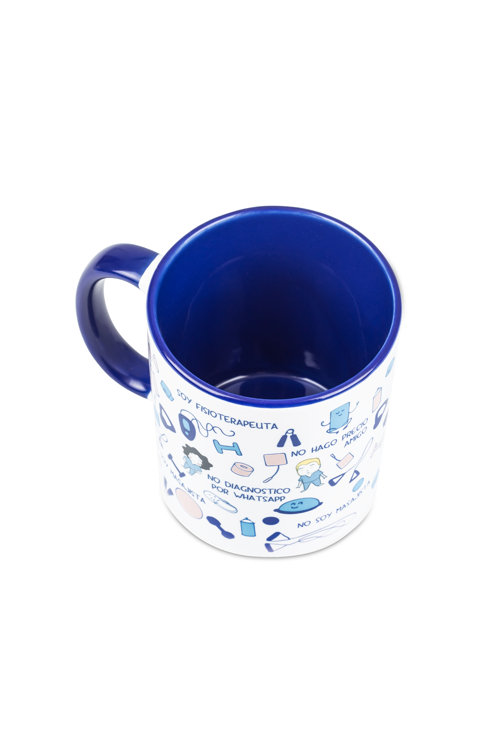 Customizable navy blue ceramic mug - fisiode_mente-3