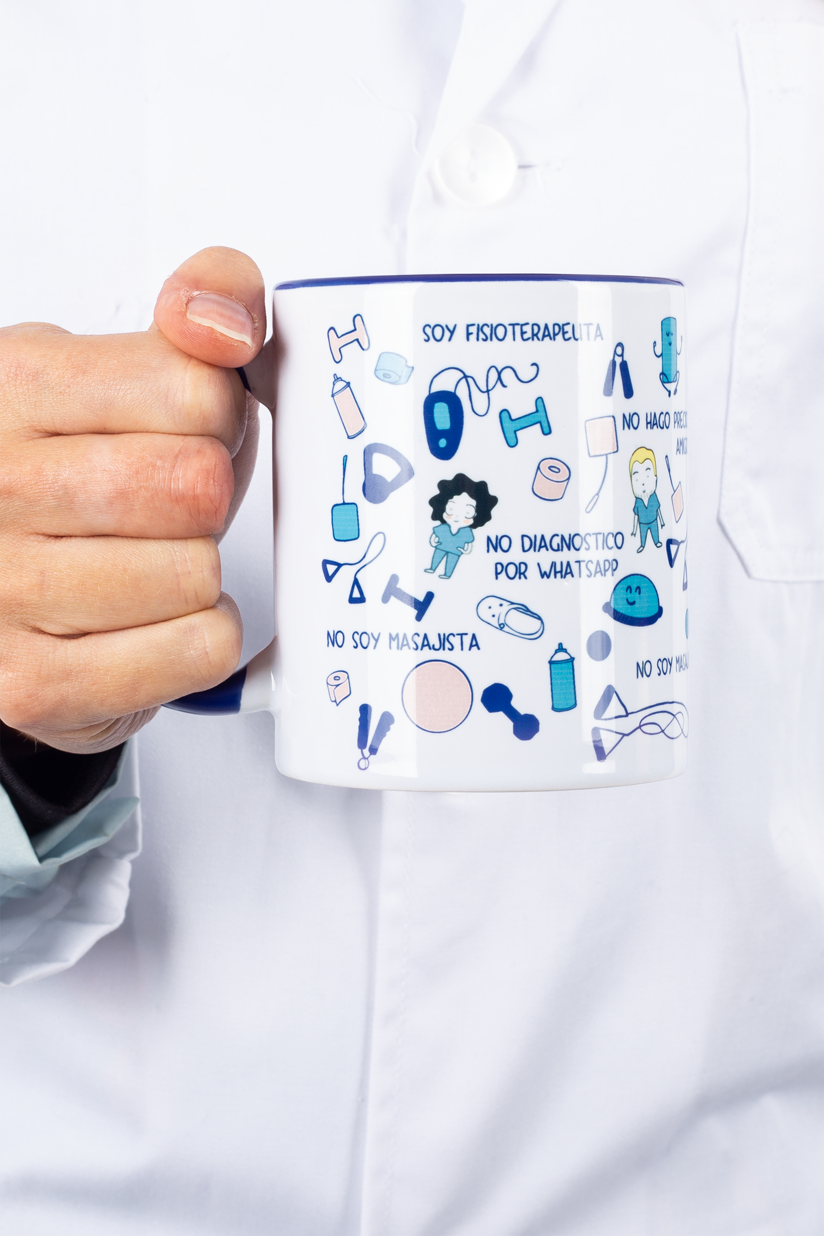 Customizable navy blue ceramic mug - fisiode_mente-zoom-2
