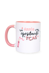 Pink customizable ceramic mug - Opposing TCAE @anni.ghtingale