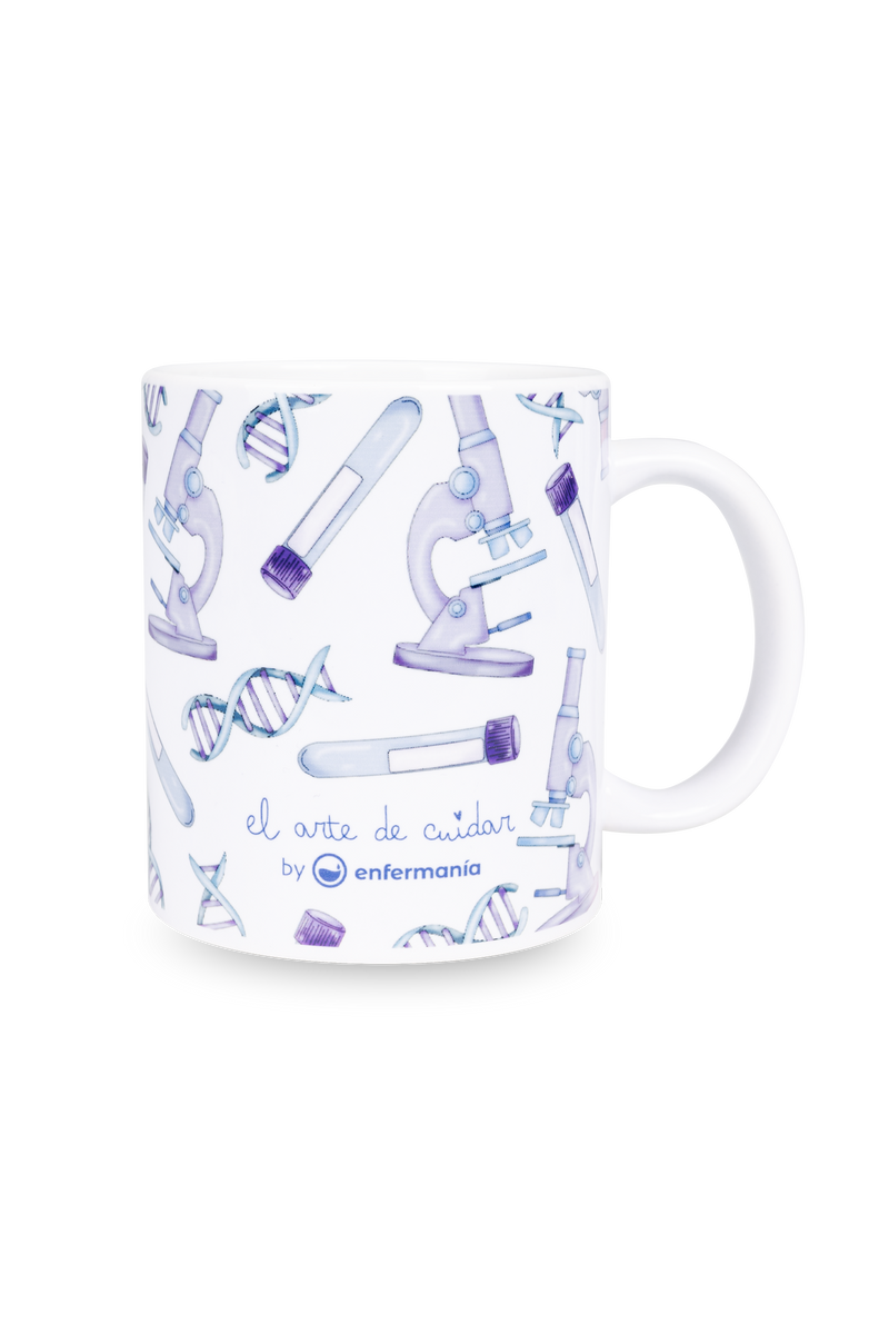 White ceramic mug - Lab technician @elartedecuidar-zoom-