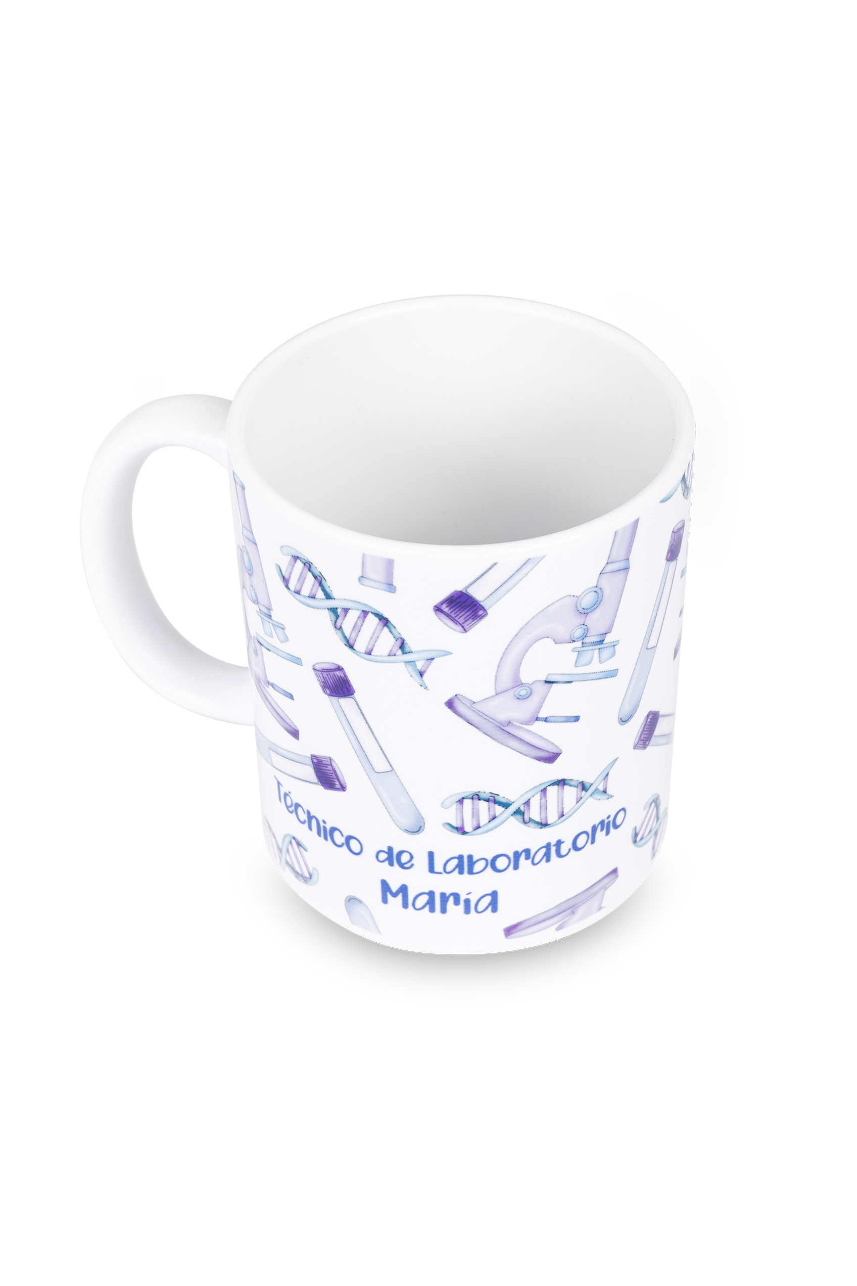 White ceramic mug - Lab technician @elartedecuidar-zoom-3