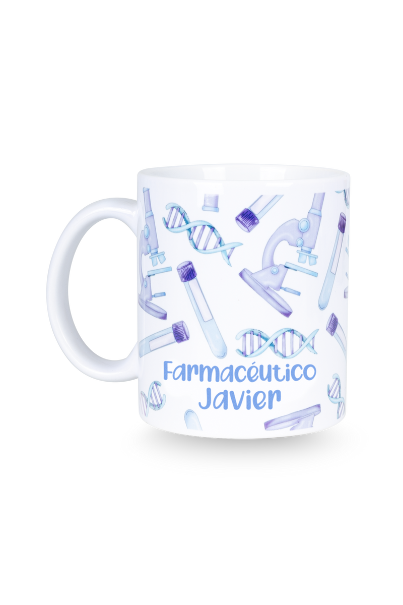 White ceramic mug - Pharmacy Laboratory-zoom-