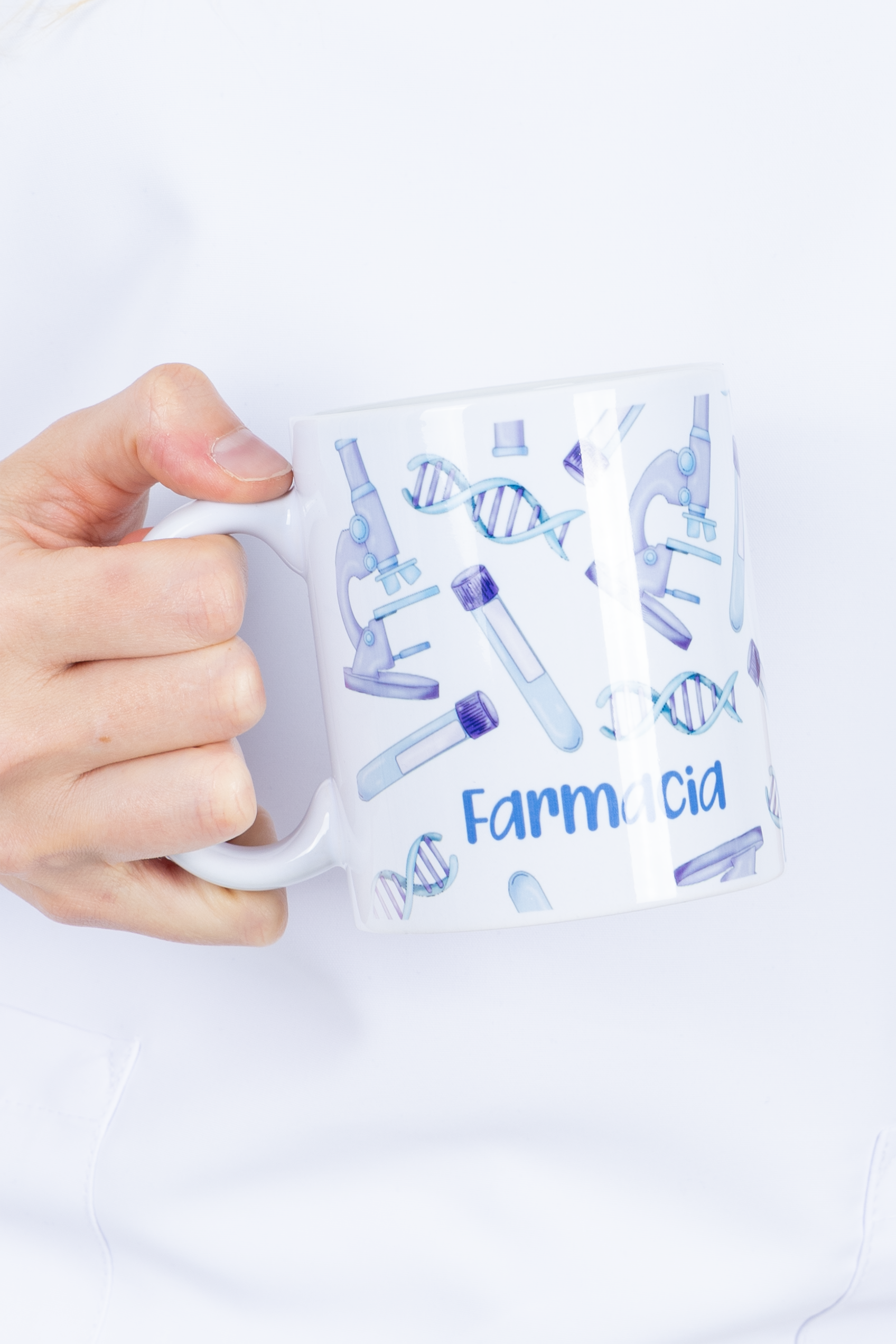 White ceramic mug - Pharmacy Laboratory-zoom-2