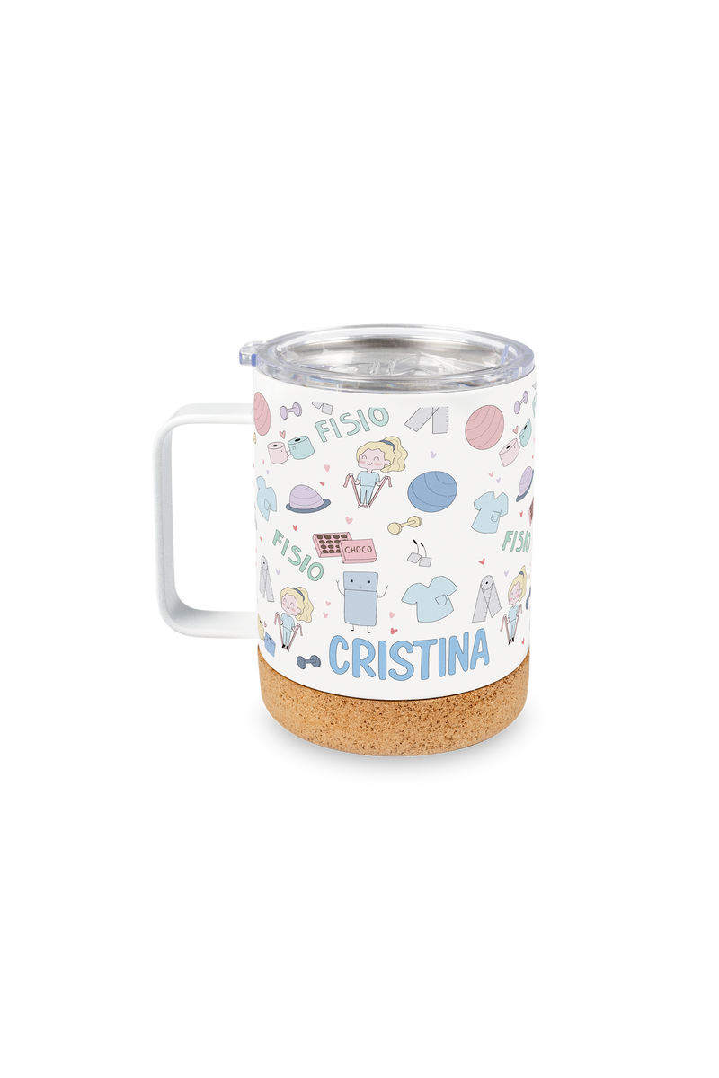 Caneca Térmica de Aço com Base de Cortiça – Fisio Pastel-zoom-