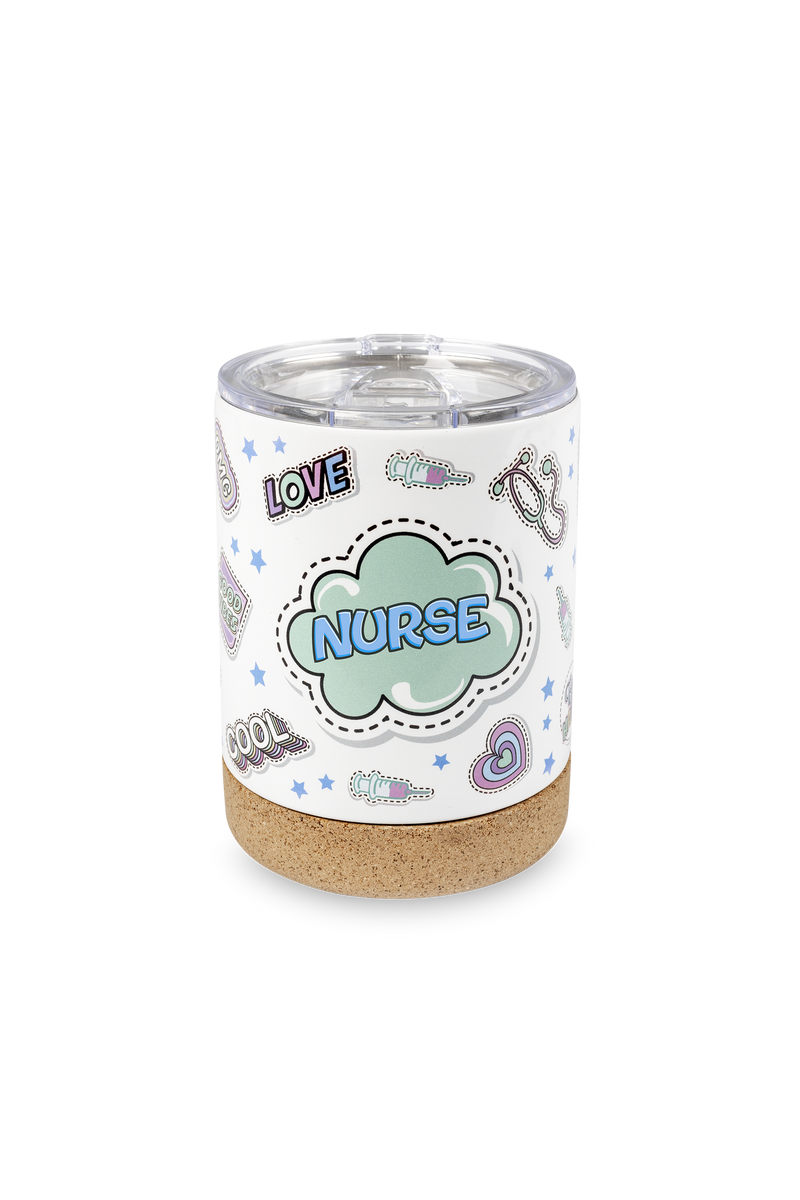 Stainless steel bottle and mug set - Stickers-zoom-