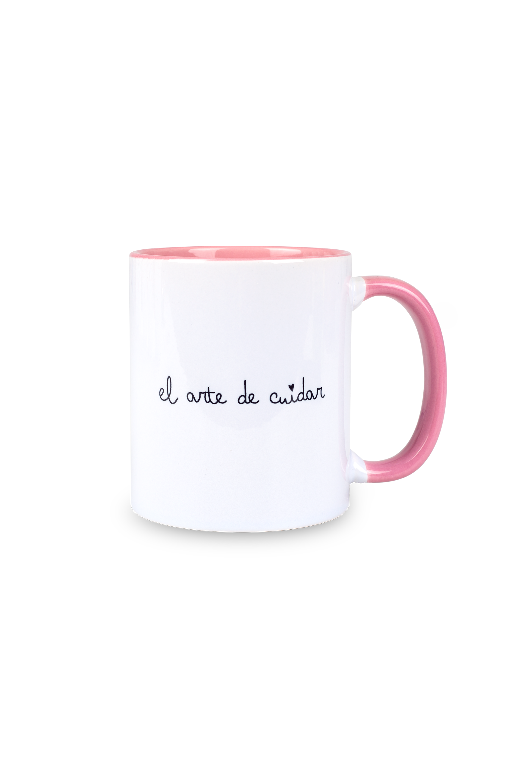 Personalized pink ceramic mug - Band-Aid @elartedecuidar