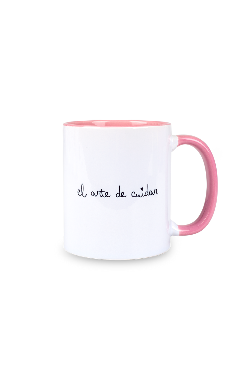 Personalized pink ceramic mug - Band-Aid @elartedecuidar-zoom-